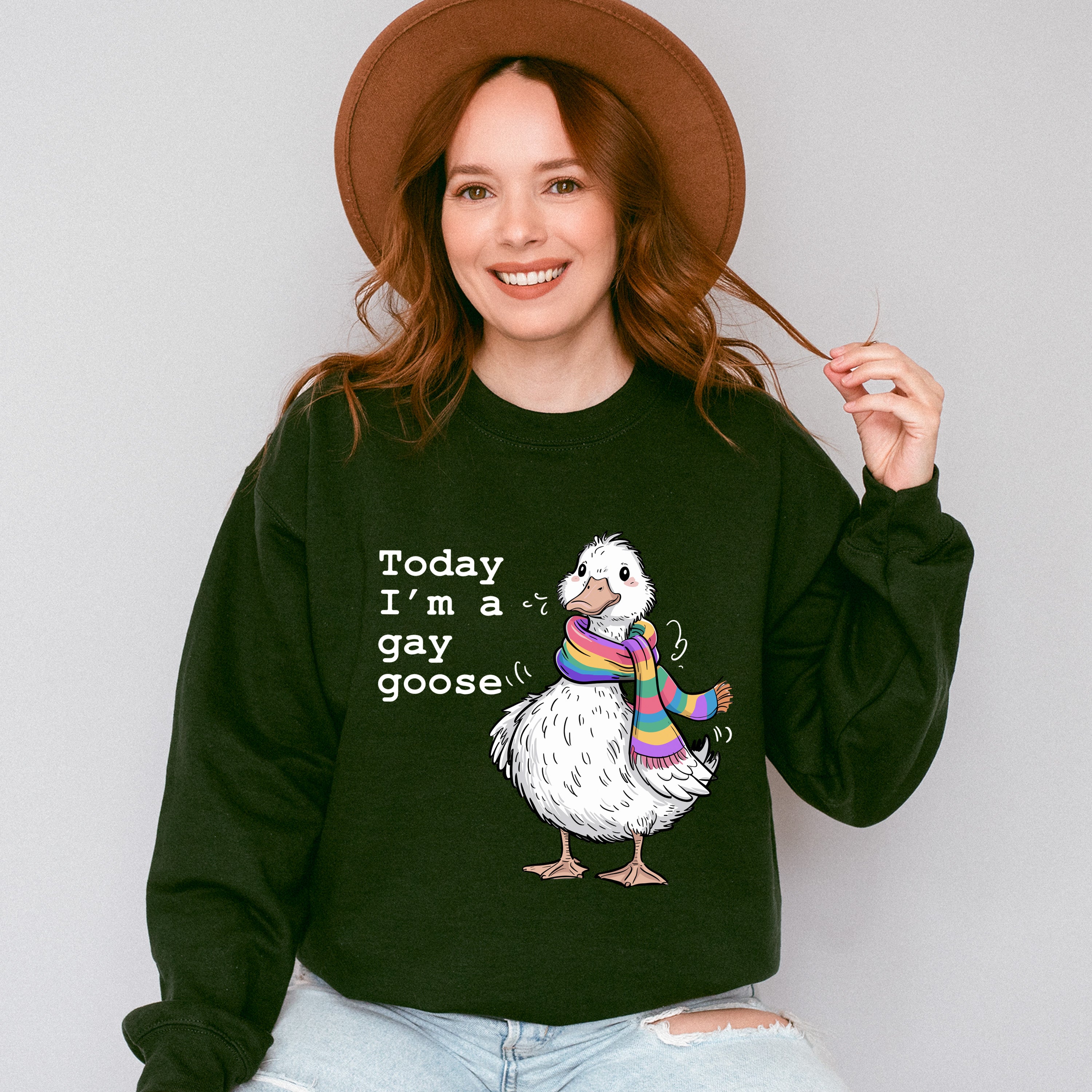 Today I'm A Gay Goose - Gay Unisex Crewneck T-Shirt Sweatshirt Hoodie