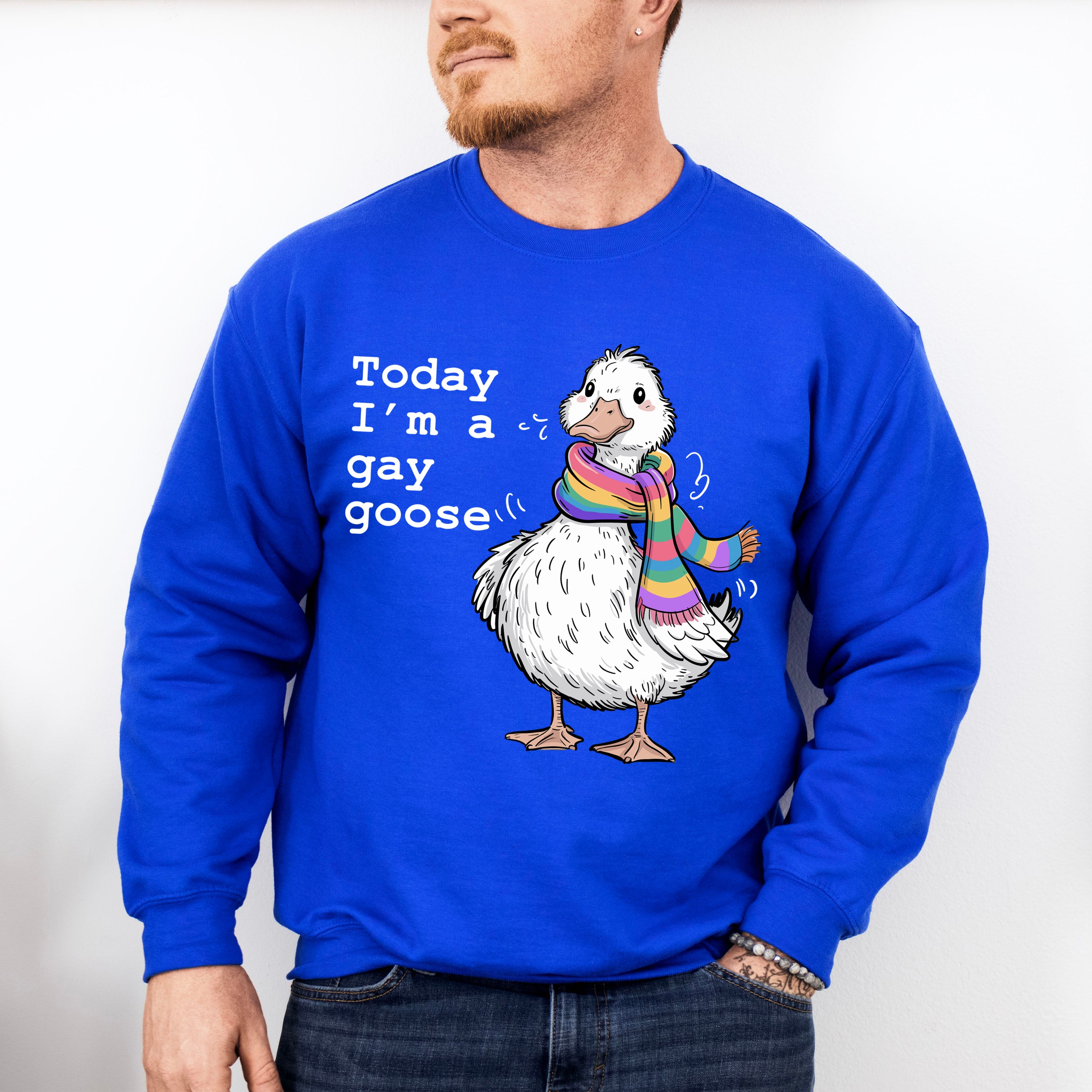 Today I'm A Gay Goose - Gay Unisex Crewneck T-Shirt Sweatshirt Hoodie