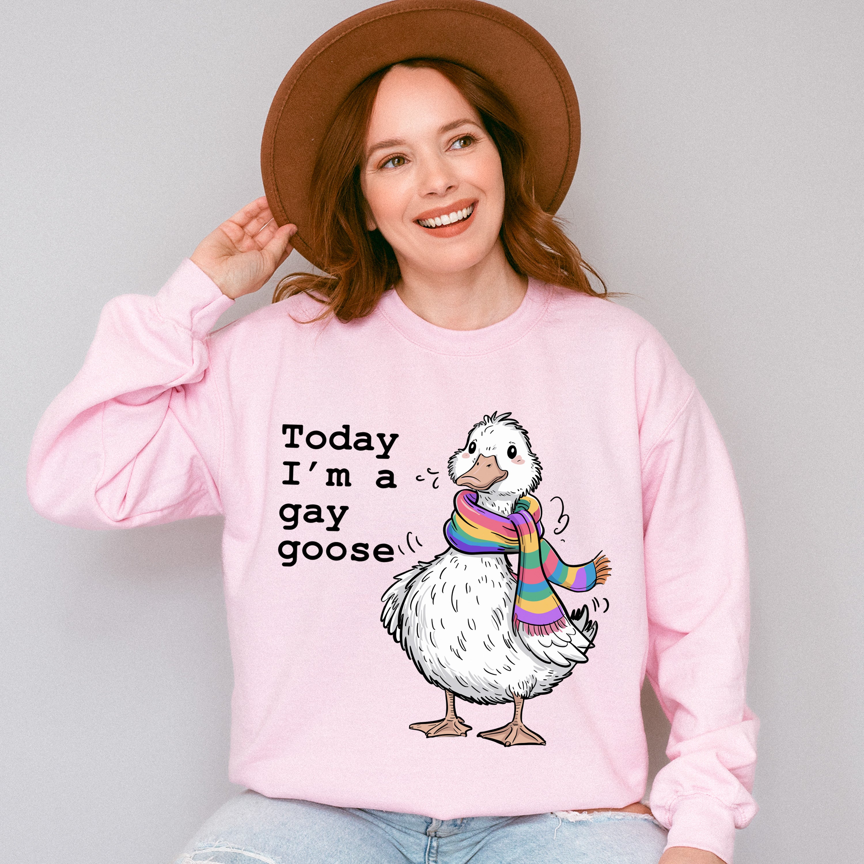 Today I'm A Gay Goose - Gay Unisex Crewneck T-Shirt Sweatshirt Hoodie