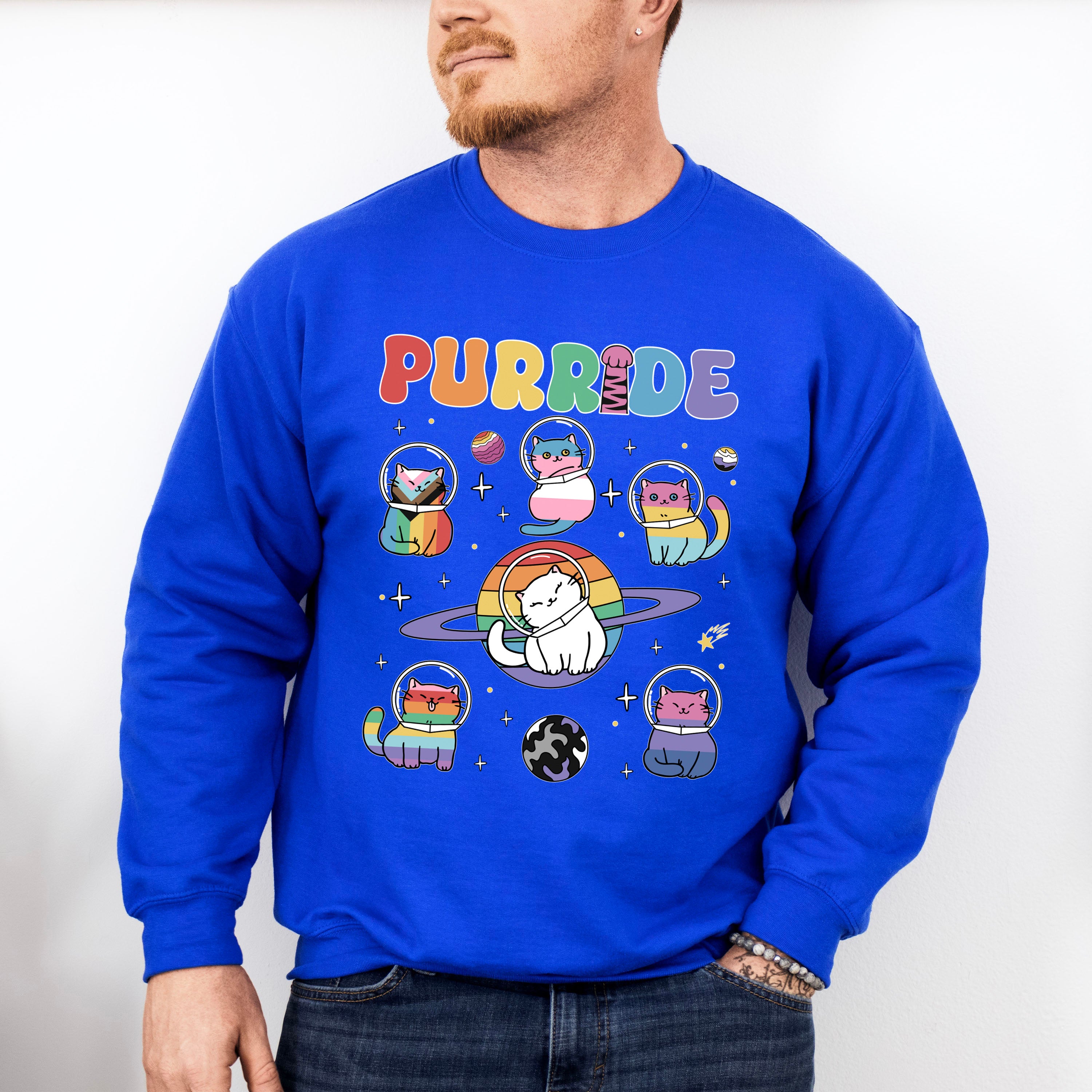 Purride Cats - Gay Unisex Crewneck T-Shirt Sweatshirt Hoodie