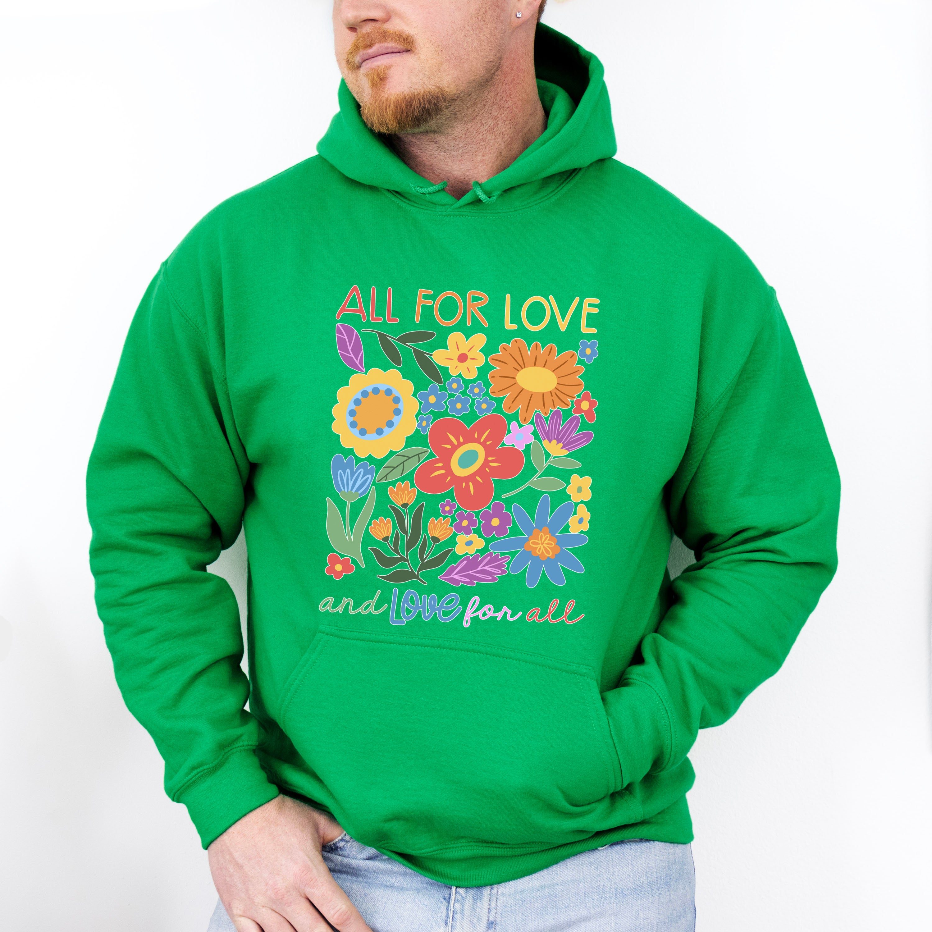 All For Love And Love For All - Gay Unisex Crewneck T-Shirt Sweatshirt Hoodie