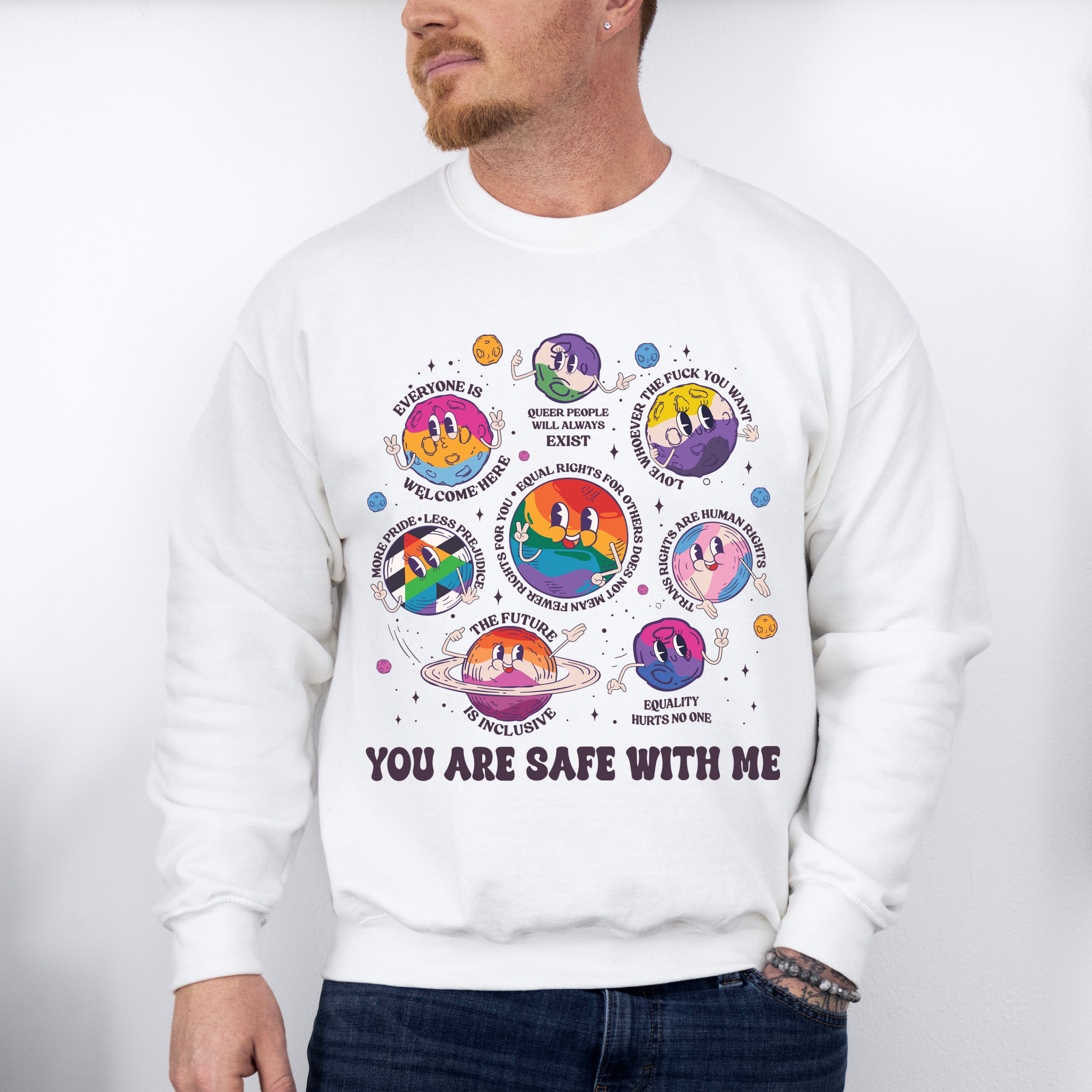 You Are Safe With Me - Gay Unisex Crewneck T-Shirt Sweatshirt Hoodie