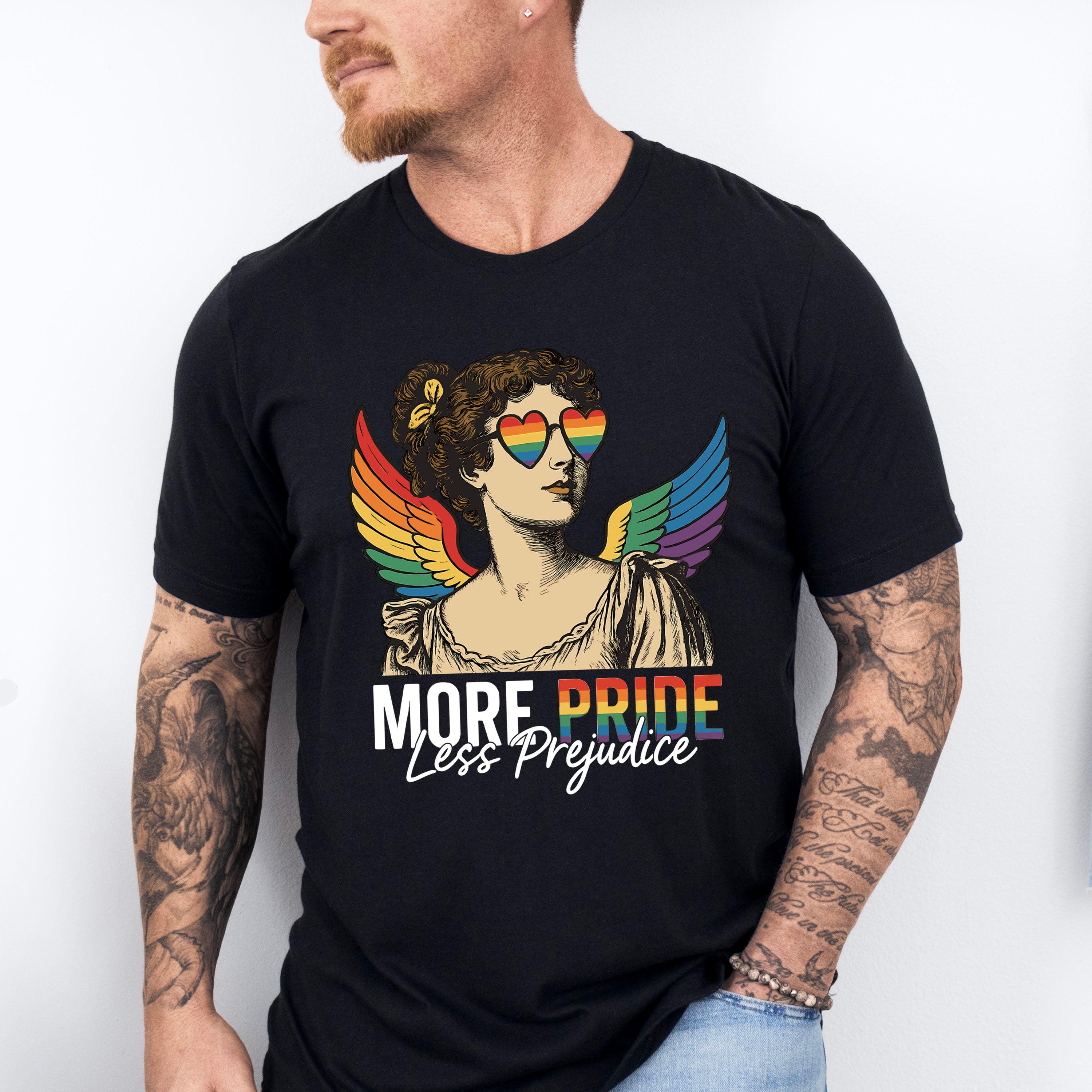 More Pride Less Prejudice - Gay Unisex Crewneck T-Shirt Sweatshirt Hoodie