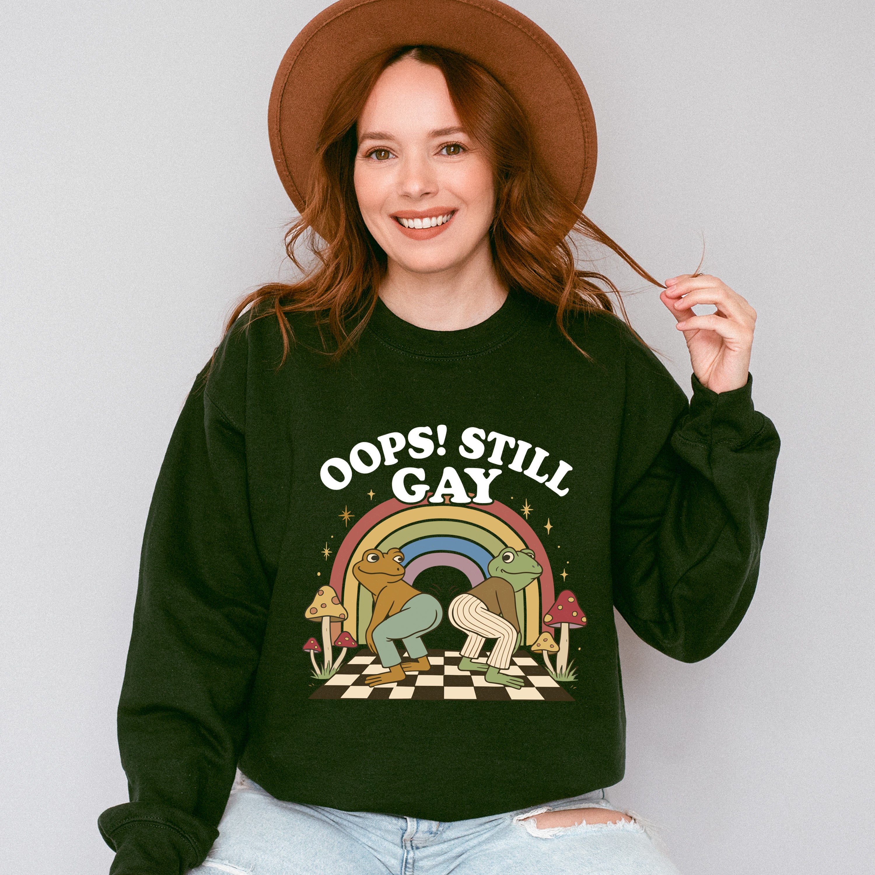 Oops Still Gay - Gay Unisex Crewneck T-Shirt Sweatshirt Hoodie