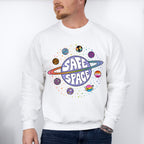 Safe Space Planets - Gay Unisex Crewneck T-Shirt Sweatshirt Hoodie