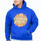 Cardiac Nurse Floral Circle Design - Cardiac Nurse Unisex Crewneck T-Shirt Sweatshirt Hoodie