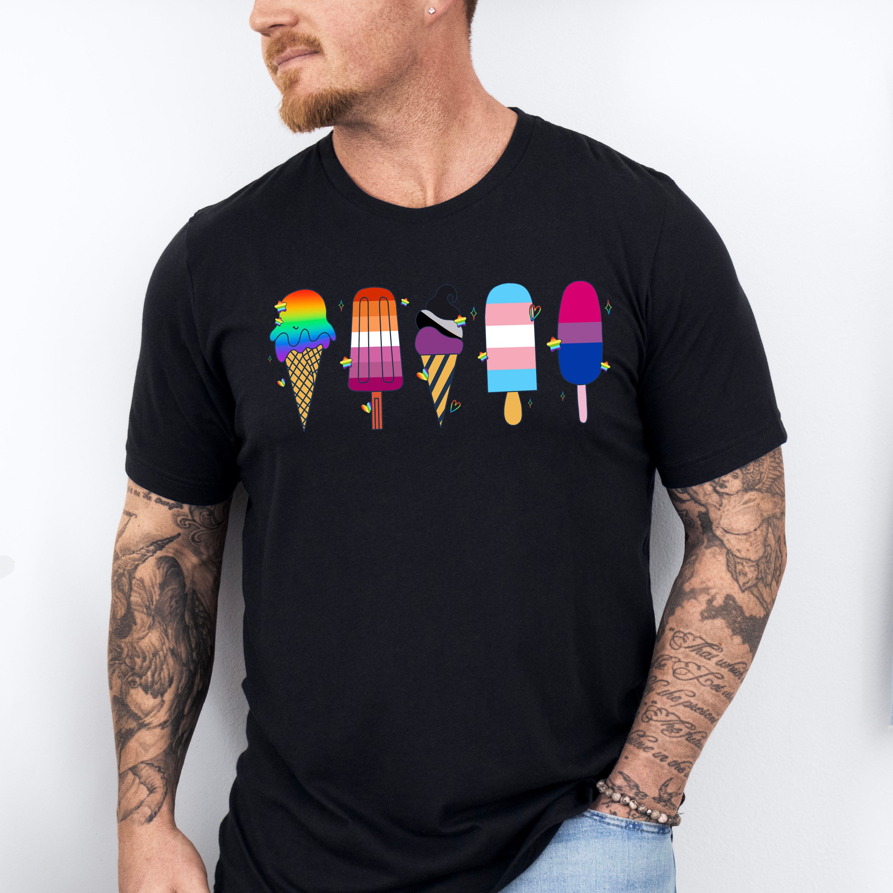 LGBT Ice Creams - Gay Unisex Crewneck T-Shirt Sweatshirt Hoodie