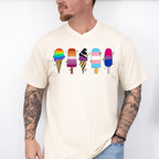 LGBT Ice Creams - Gay Unisex Crewneck T-Shirt Sweatshirt Hoodie