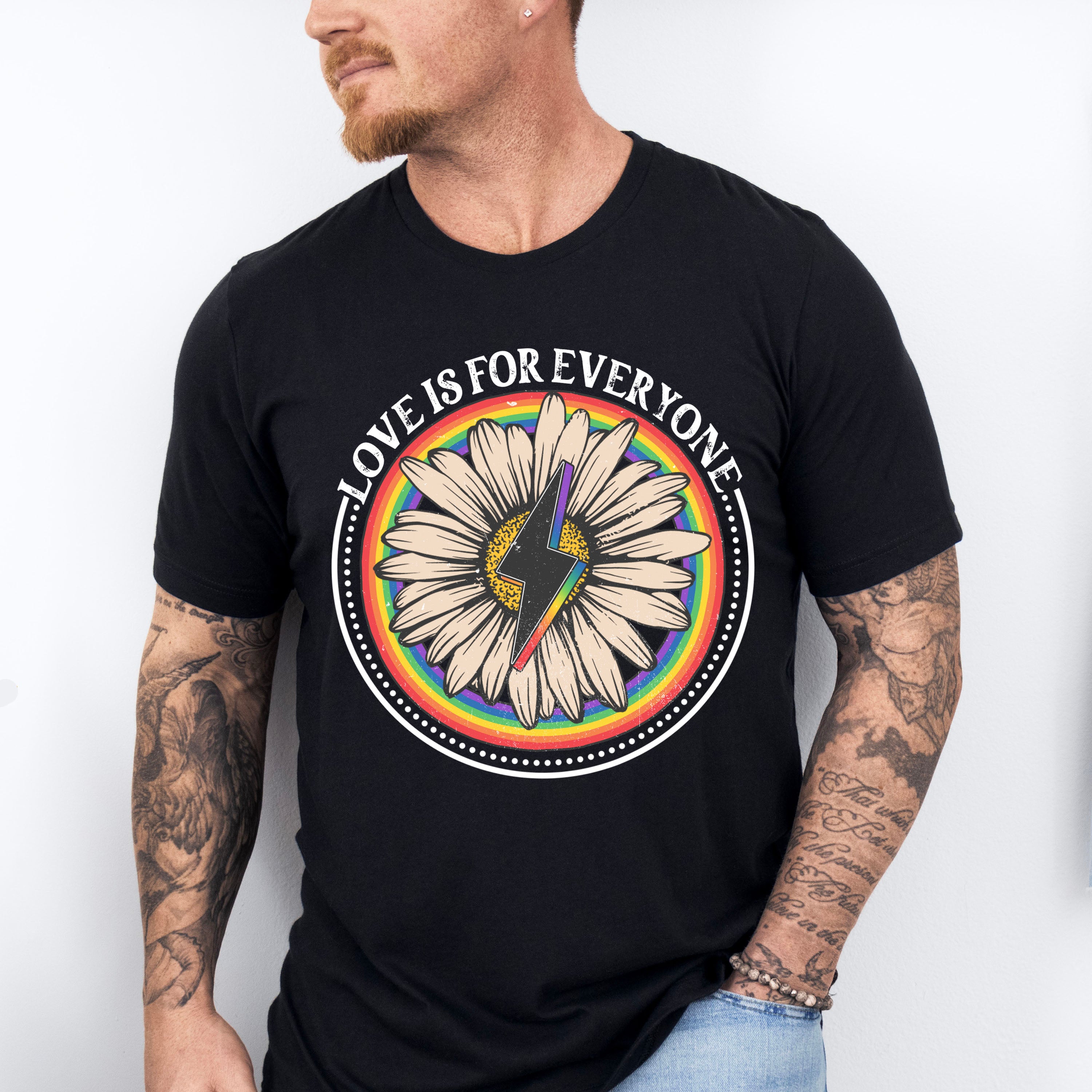 Love Is For Everyone Daisy - Gay Unisex Crewneck T-Shirt Sweatshirt Hoodie