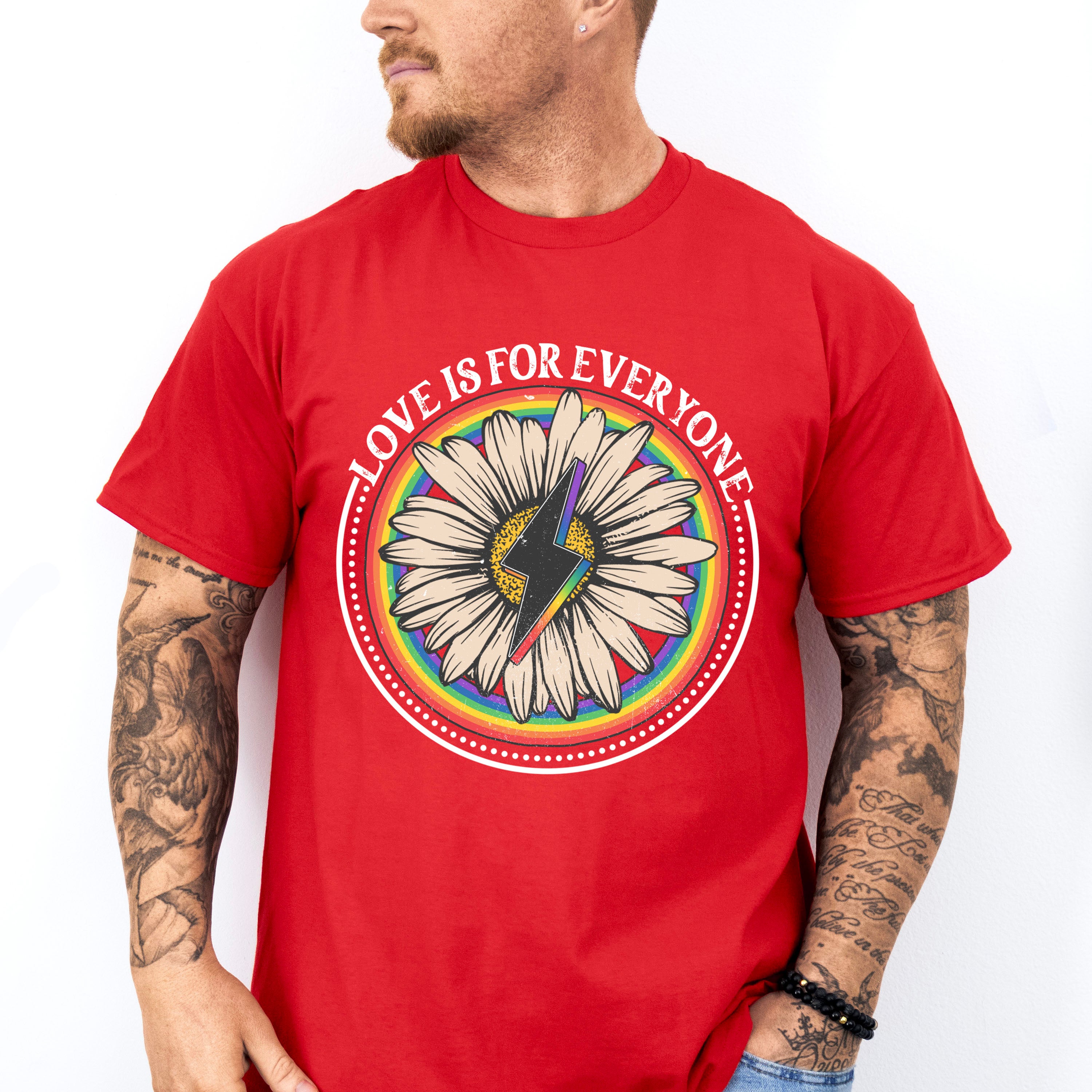 Love Is For Everyone Daisy - Gay Unisex Crewneck T-Shirt Sweatshirt Hoodie