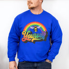 Yourself Bee Rainbow - Gay Unisex Crewneck T-Shirt Sweatshirt Hoodie