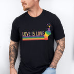 Love Is Love Rainbow - Gay Unisex Crewneck T-Shirt Sweatshirt Hoodie