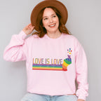 Love Is Love Rainbow - Gay Unisex Crewneck T-Shirt Sweatshirt Hoodie