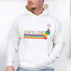 Love Is Love Rainbow - Gay Unisex Crewneck T-Shirt Sweatshirt Hoodie