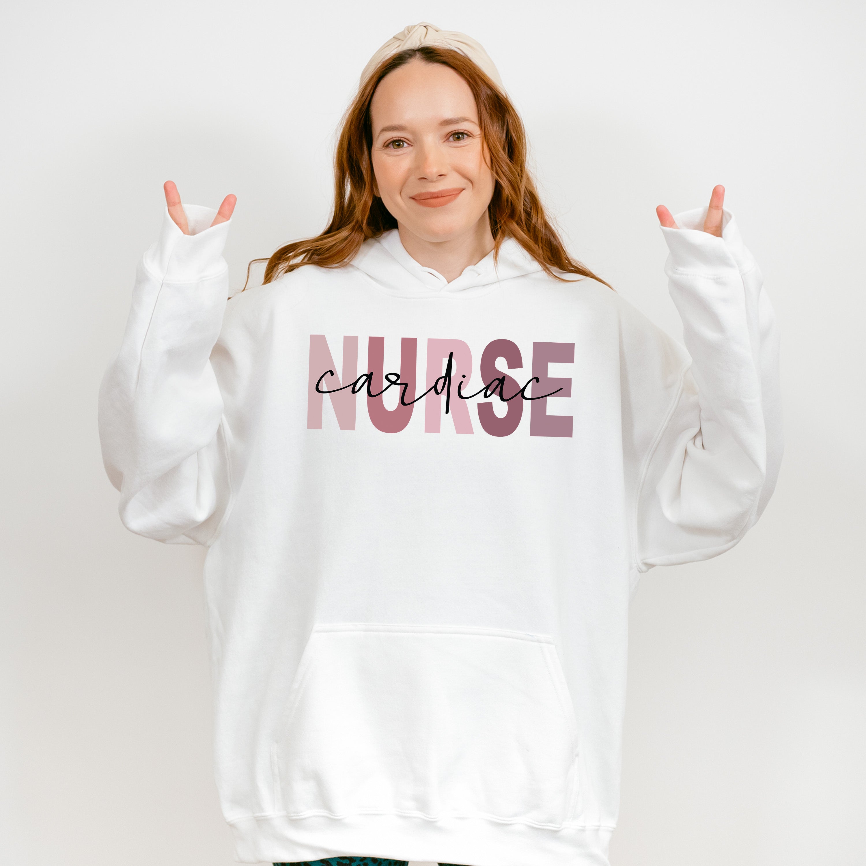 Cardiac Nurse Cursive Design - Cardiac Nurse Unisex Crewneck T-Shirt Sweatshirt Hoodie
