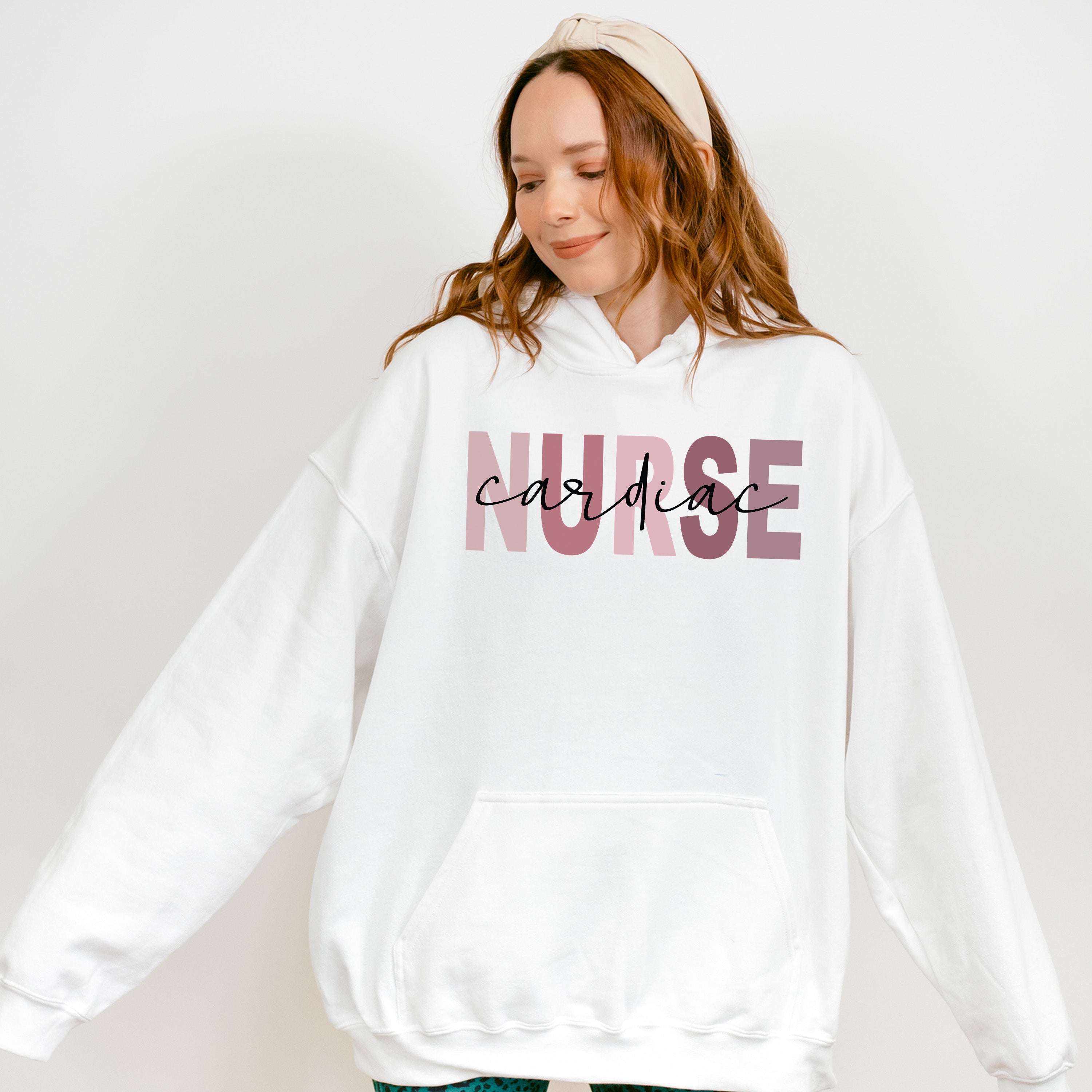 Cardiac Nurse Cursive Design - Cardiac Nurse Unisex Crewneck T-Shirt Sweatshirt Hoodie