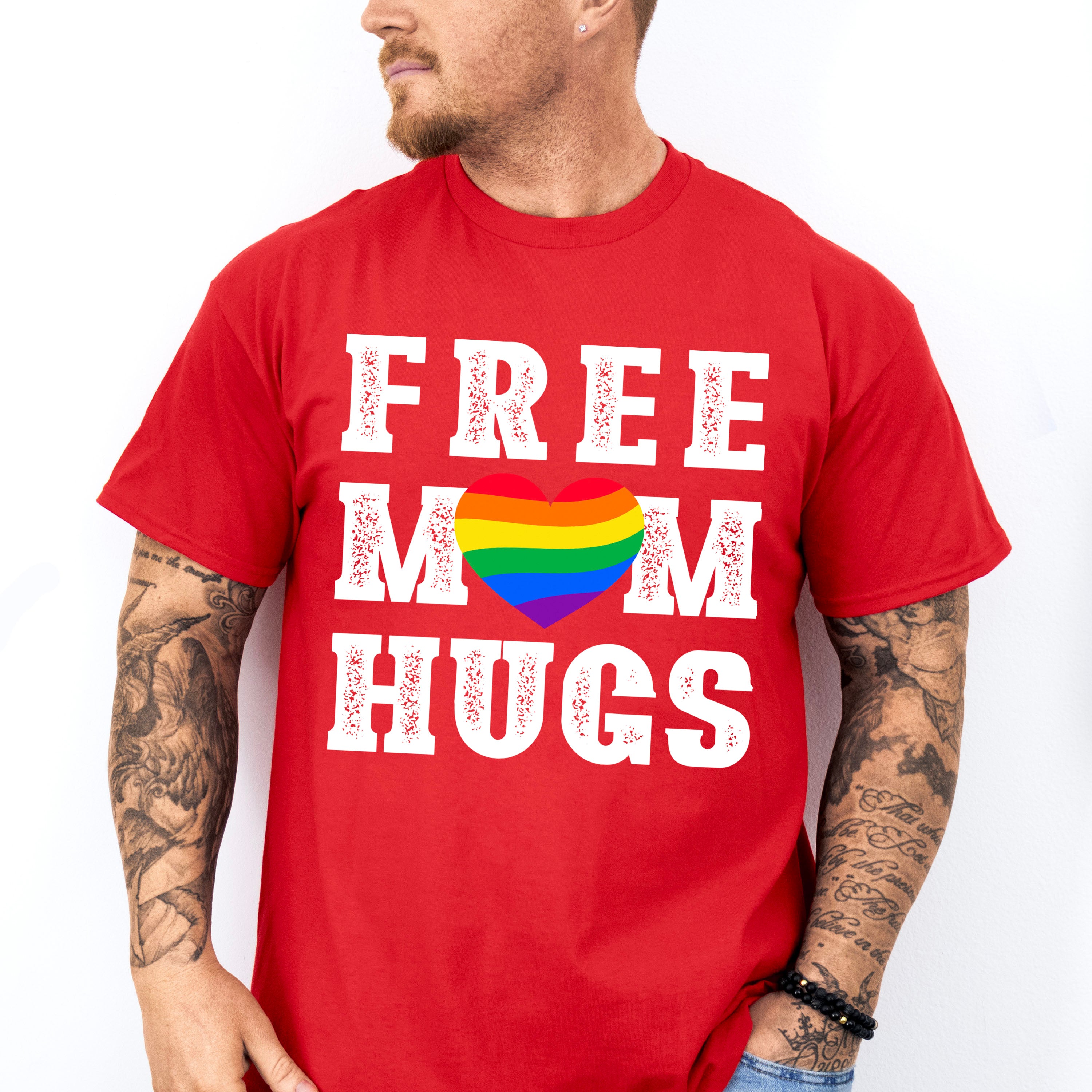 Free Mom Hugs - Gay Unisex Crewneck T-Shirt Sweatshirt Hoodie
