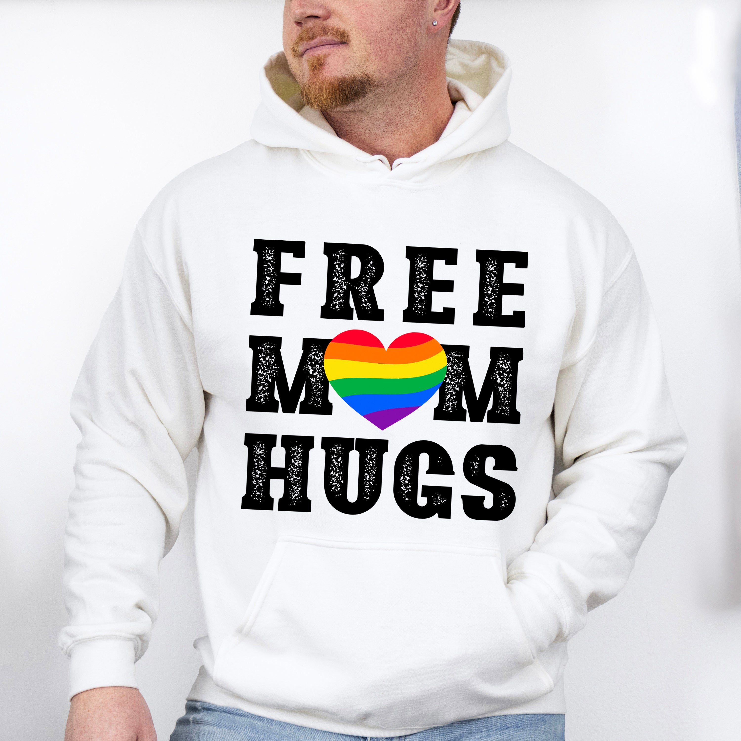 Free Mom Hugs - Gay Unisex Crewneck T-Shirt Sweatshirt Hoodie