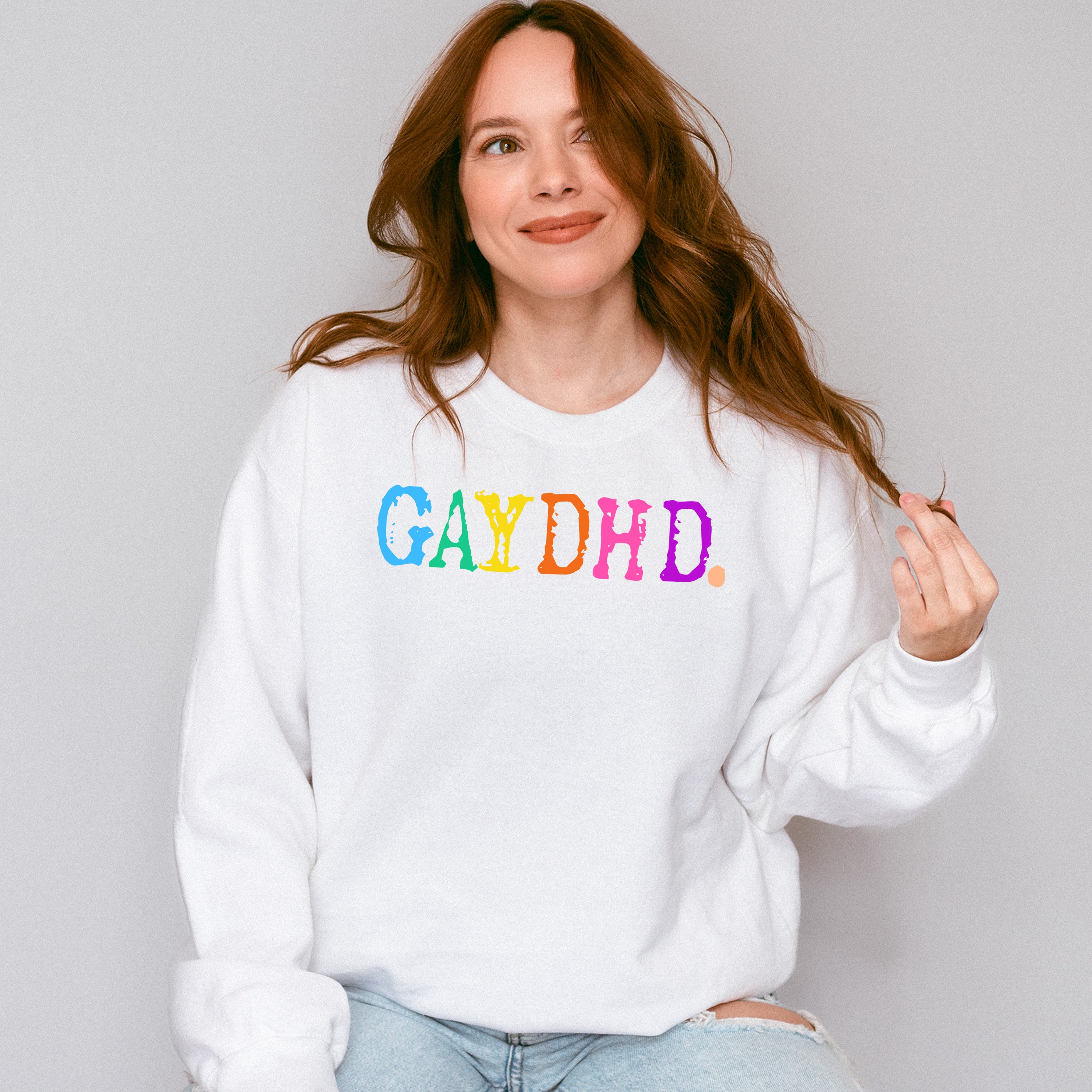 GAYDHD - Gay Unisex Crewneck T-Shirt Sweatshirt Hoodie