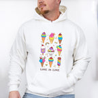 Love Is All Icecream Design - Gay Unisex Crewneck T-Shirt Sweatshirt Hoodie