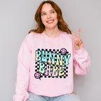 Bunny Babe Smiley - Easter Day Unisex Crewneck T-Shirt Sweatshirt Hoodie