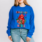 Cardiology Nurse Heart Floral Design - Cardiac Nurse Unisex Crewneck T-Shirt Sweatshirt Hoodie