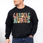 Cardiac Nurse Flowers Design - Cardiac Nurse Unisex Crewneck T-Shirt Sweatshirt Hoodie