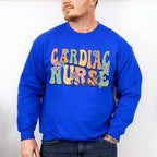 Cardiac Nurse Flowers Design - Cardiac Nurse Unisex Crewneck T-Shirt Sweatshirt Hoodie