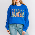 Cardiac Nurse Flowers Design - Cardiac Nurse Unisex Crewneck T-Shirt Sweatshirt Hoodie