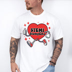 Stemi StopERs Running Heart Design - Cardiac Nurse Unisex Crewneck T-Shirt Sweatshirt Hoodie