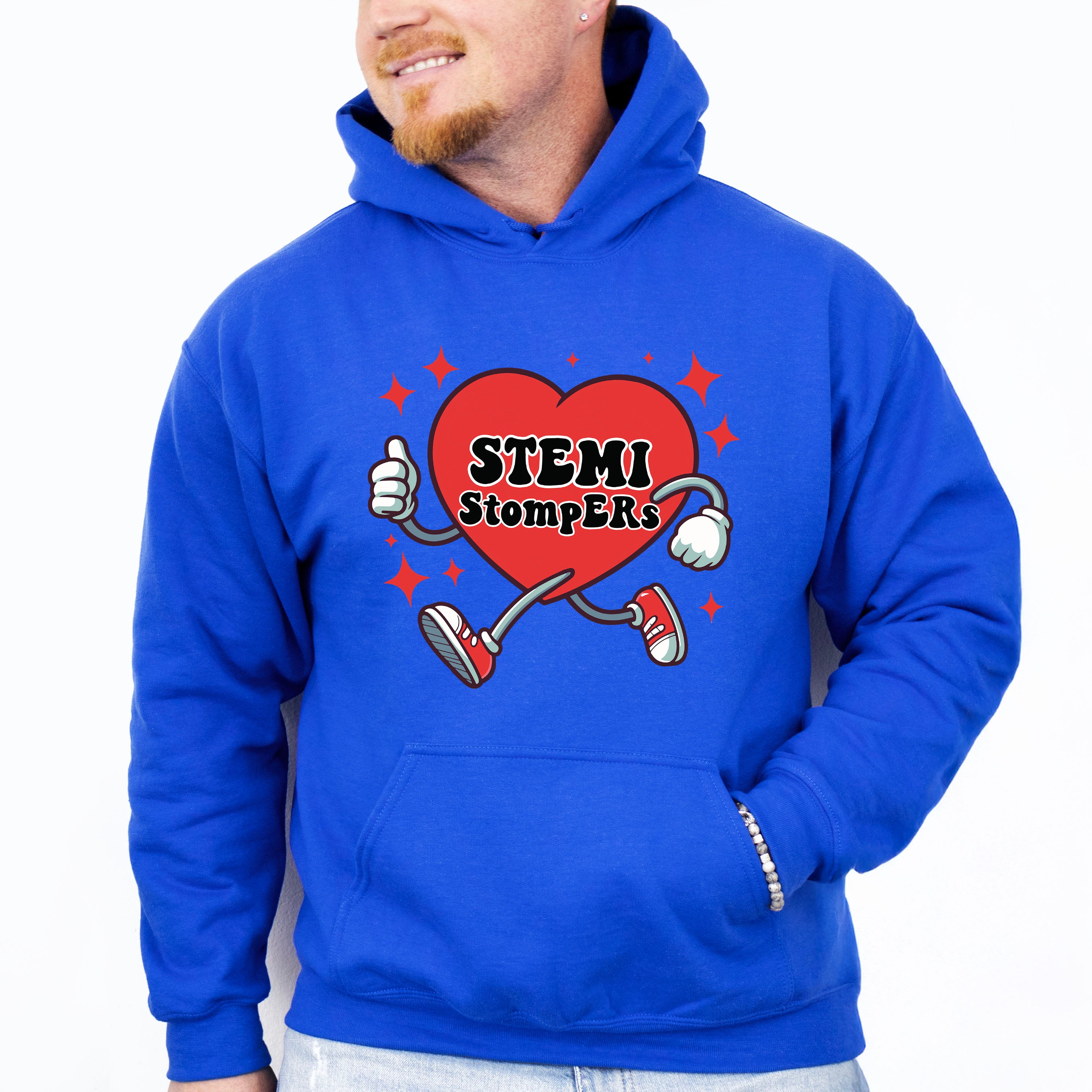 Stemi StopERs Running Heart Design - Cardiac Nurse Unisex Crewneck T-Shirt Sweatshirt Hoodie