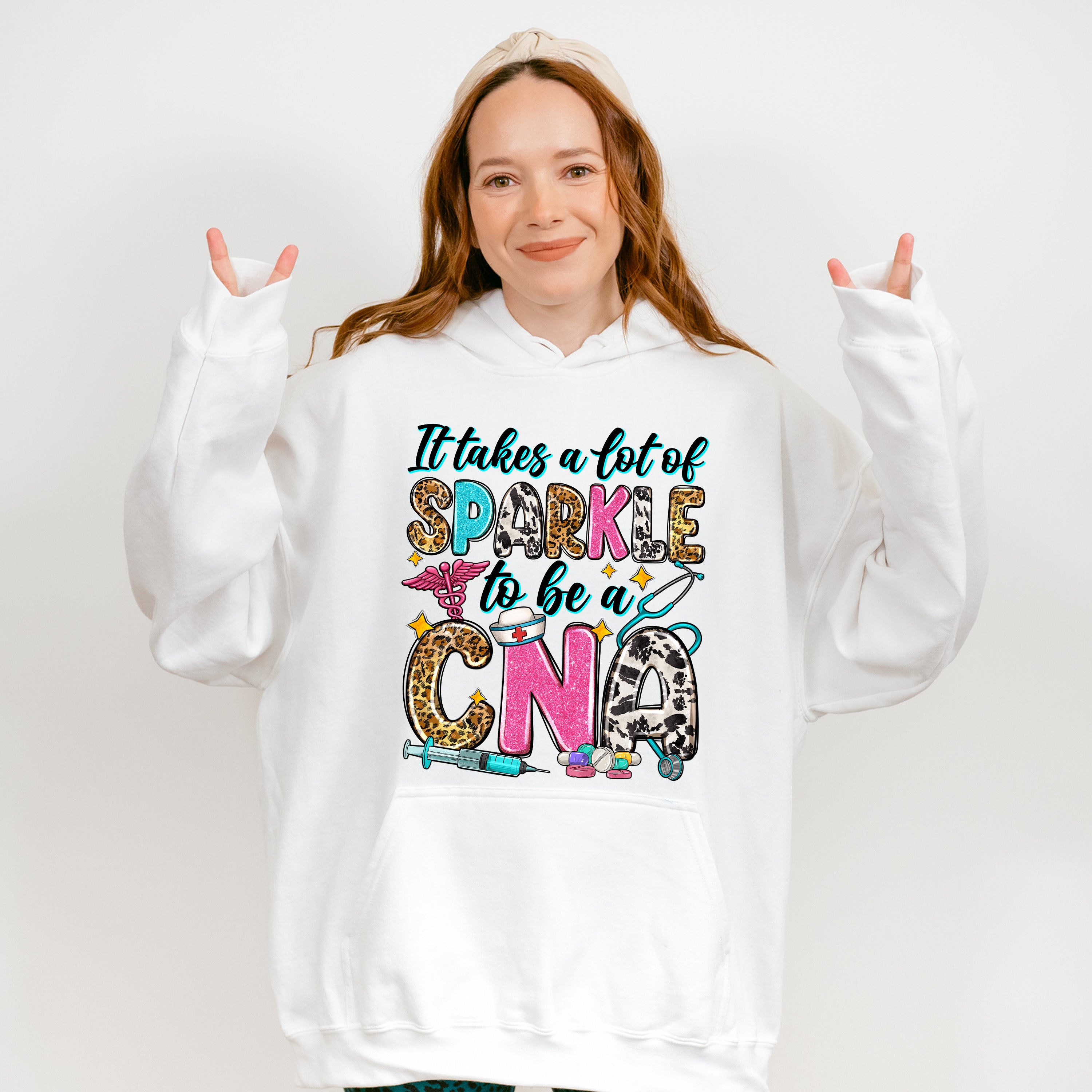 It Takes A Lot Of Sparkles - CNA Unisex Crewneck T-Shirt Sweatshirt Hoodie