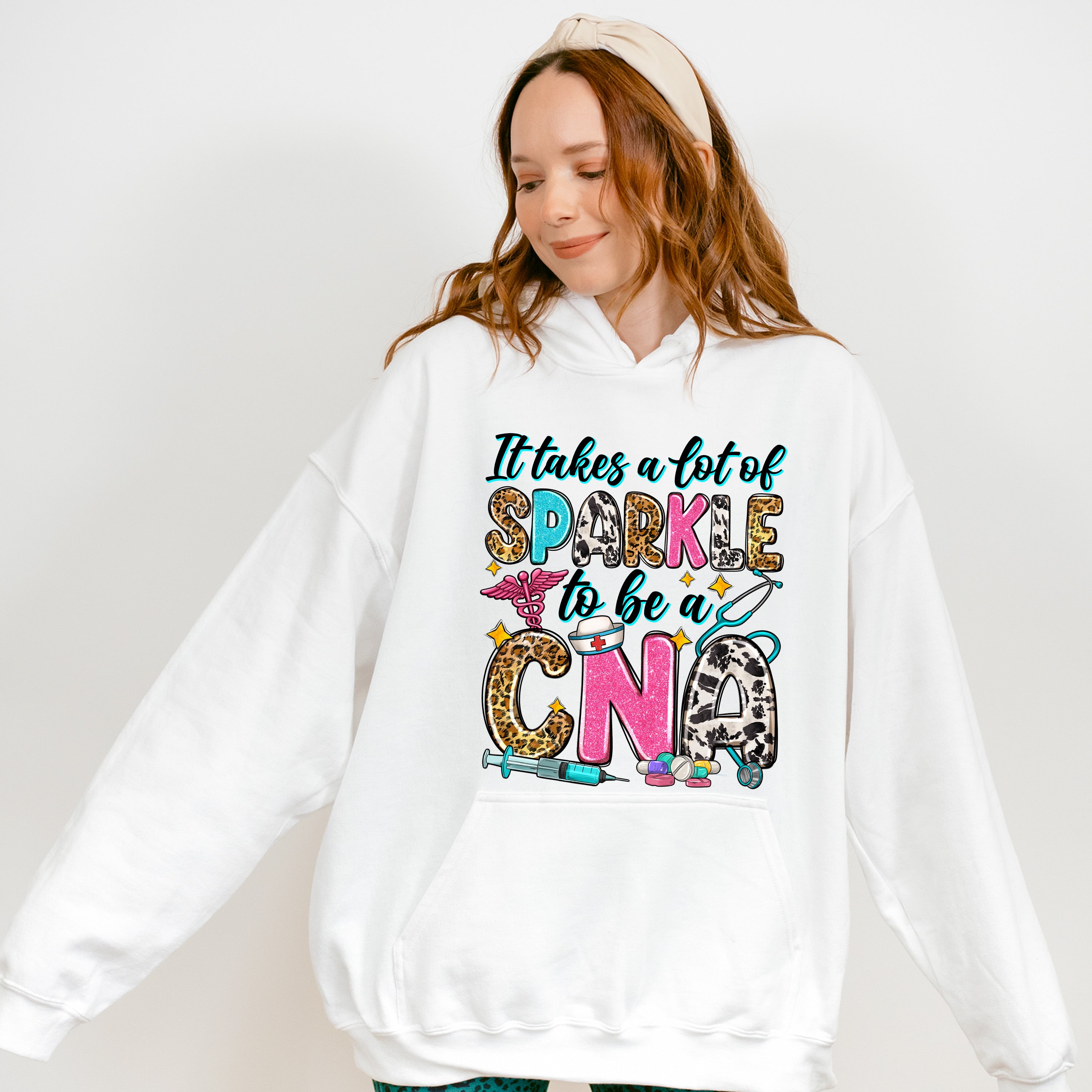 It Takes A Lot Of Sparkles - CNA Unisex Crewneck T-Shirt Sweatshirt Hoodie