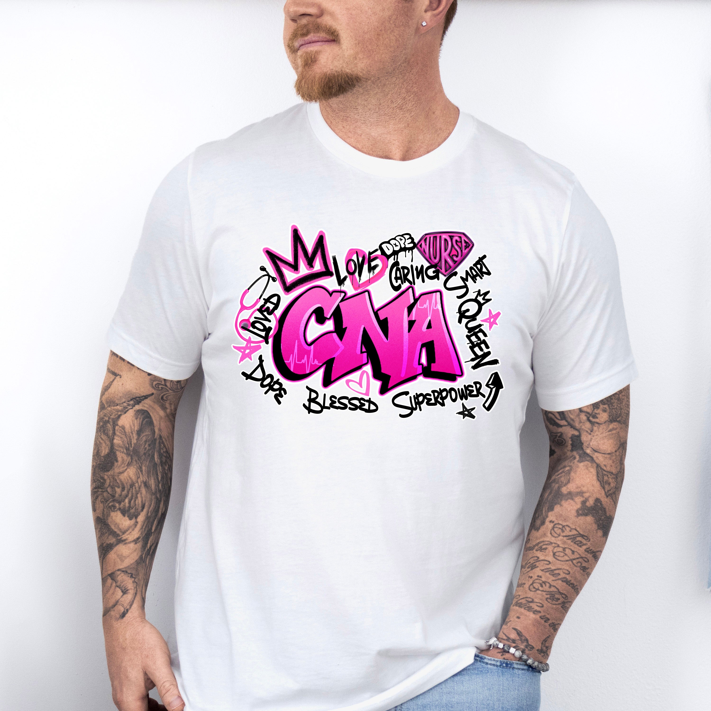 CNA Graffiti Design - CNA Unisex Crewneck T-Shirt Sweatshirt Hoodie