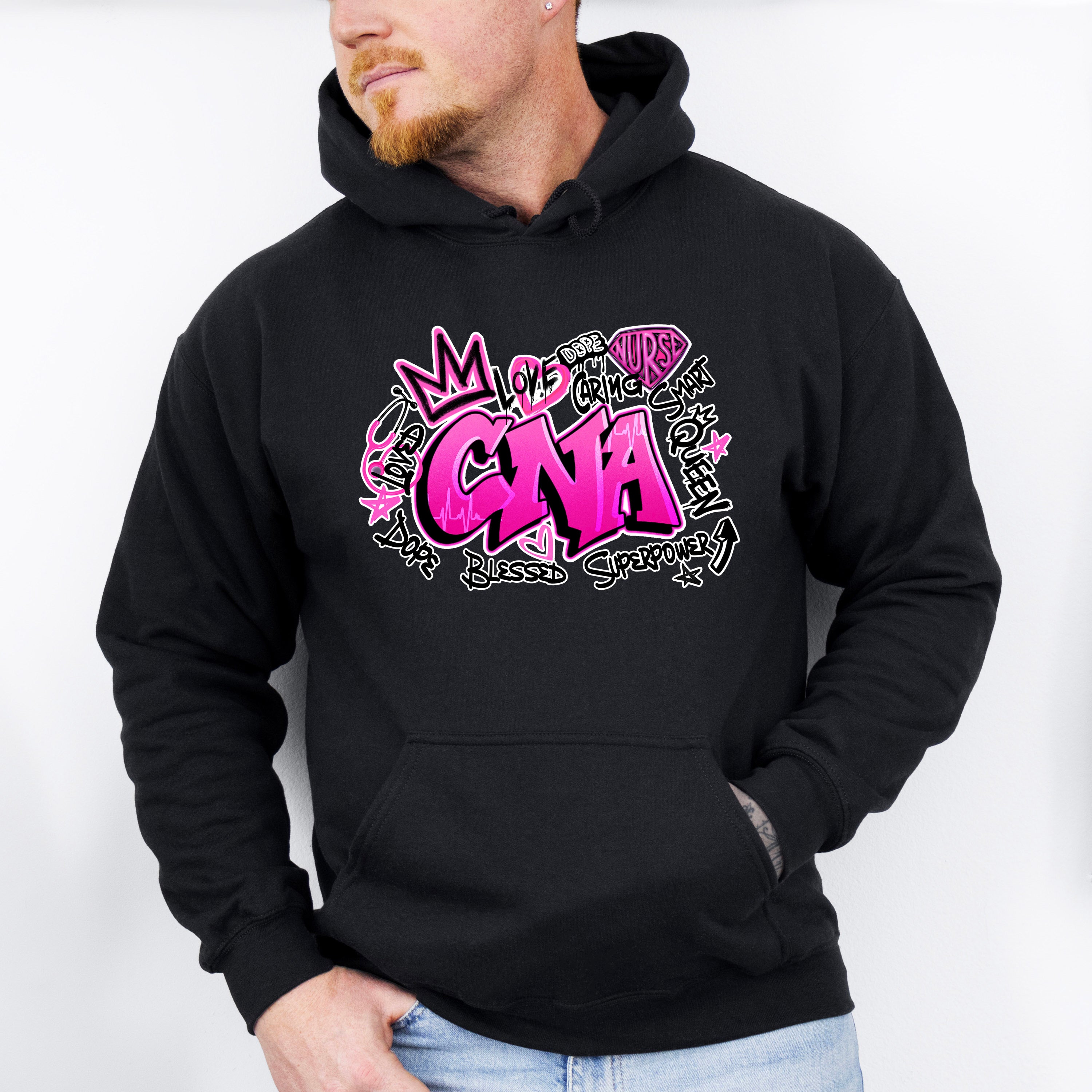 CNA Graffiti Design - CNA Unisex Crewneck T-Shirt Sweatshirt Hoodie