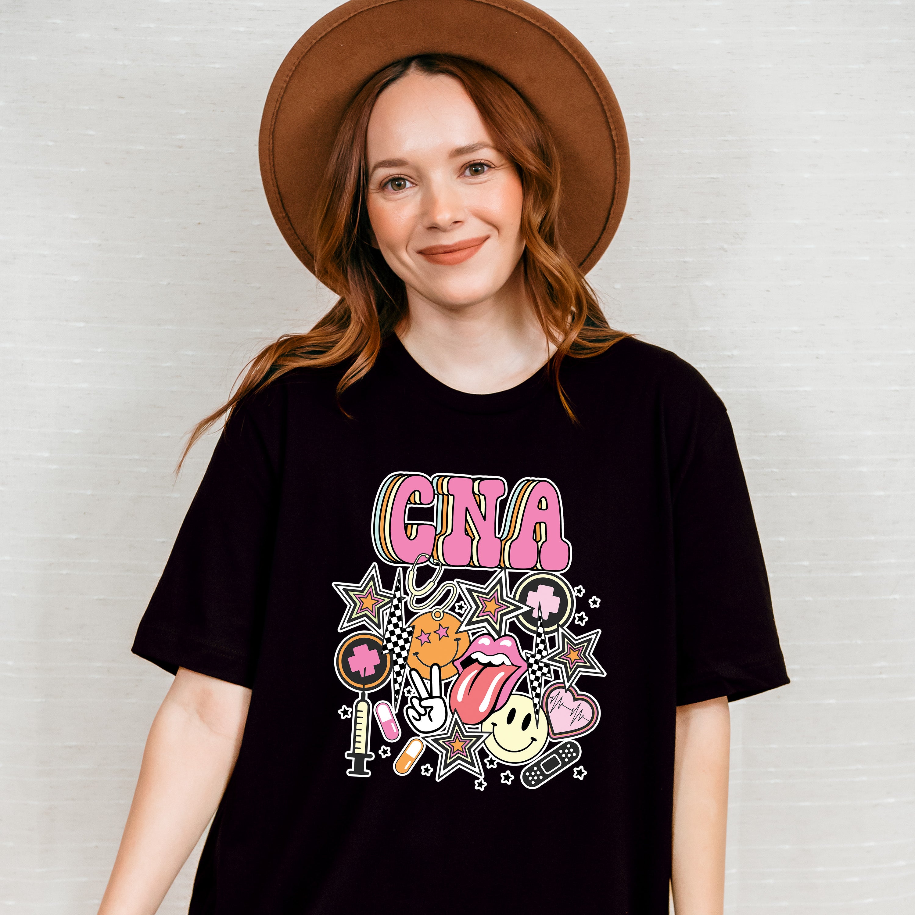 CNA Doodles Design - CNA Unisex Crewneck T-Shirt Sweatshirt Hoodie