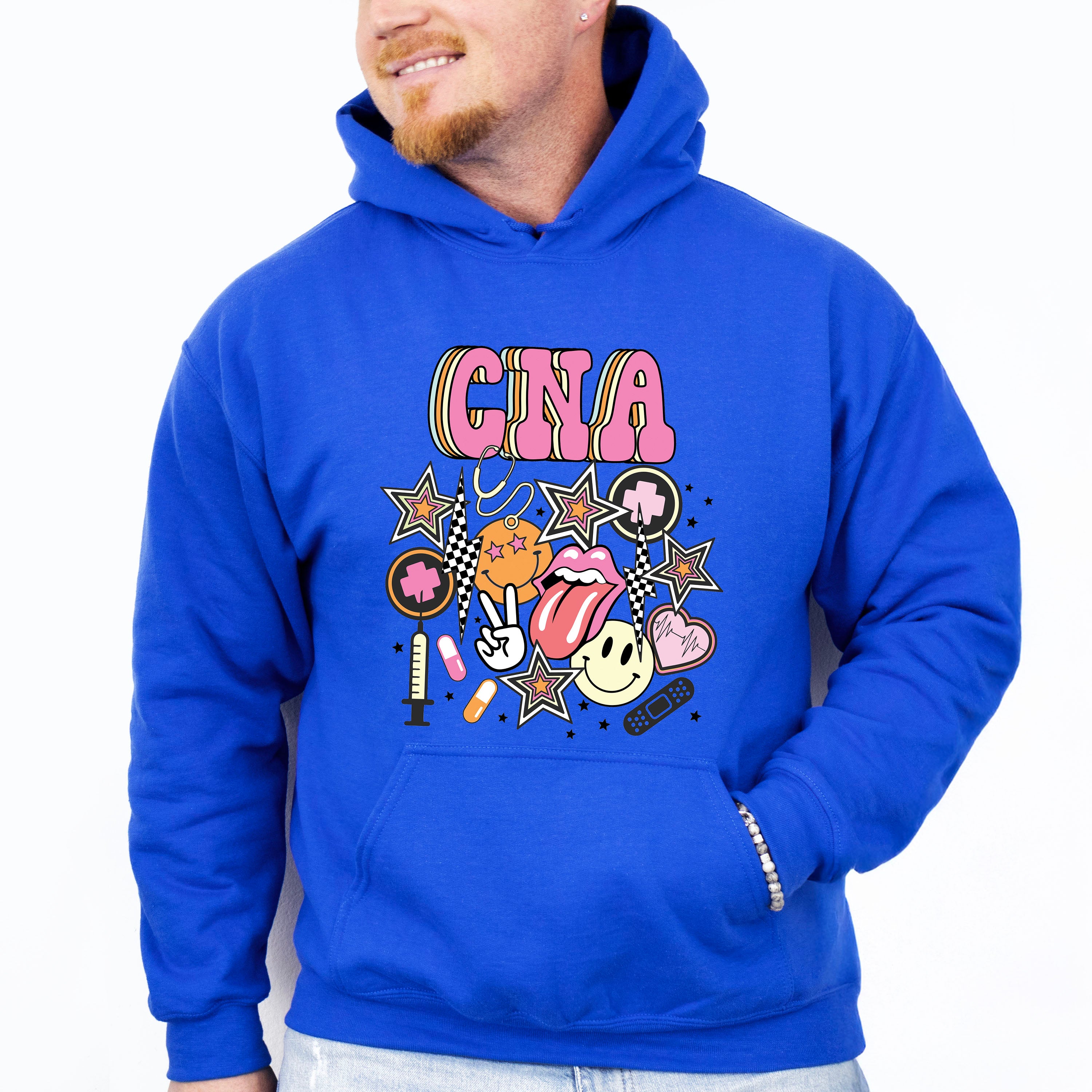 CNA Doodles Design - CNA Unisex Crewneck T-Shirt Sweatshirt Hoodie