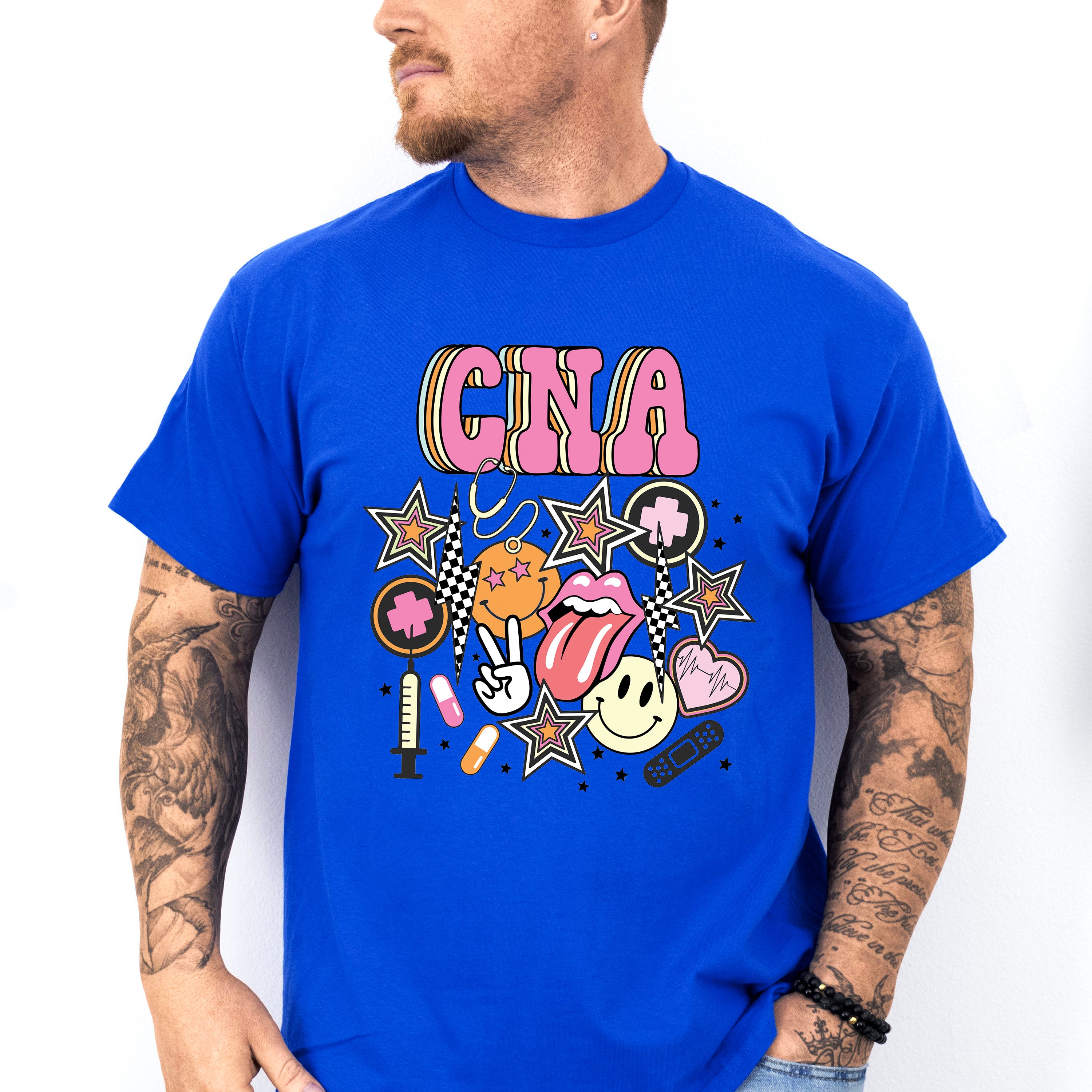 CNA Doodles Design - CNA Unisex Crewneck T-Shirt Sweatshirt Hoodie
