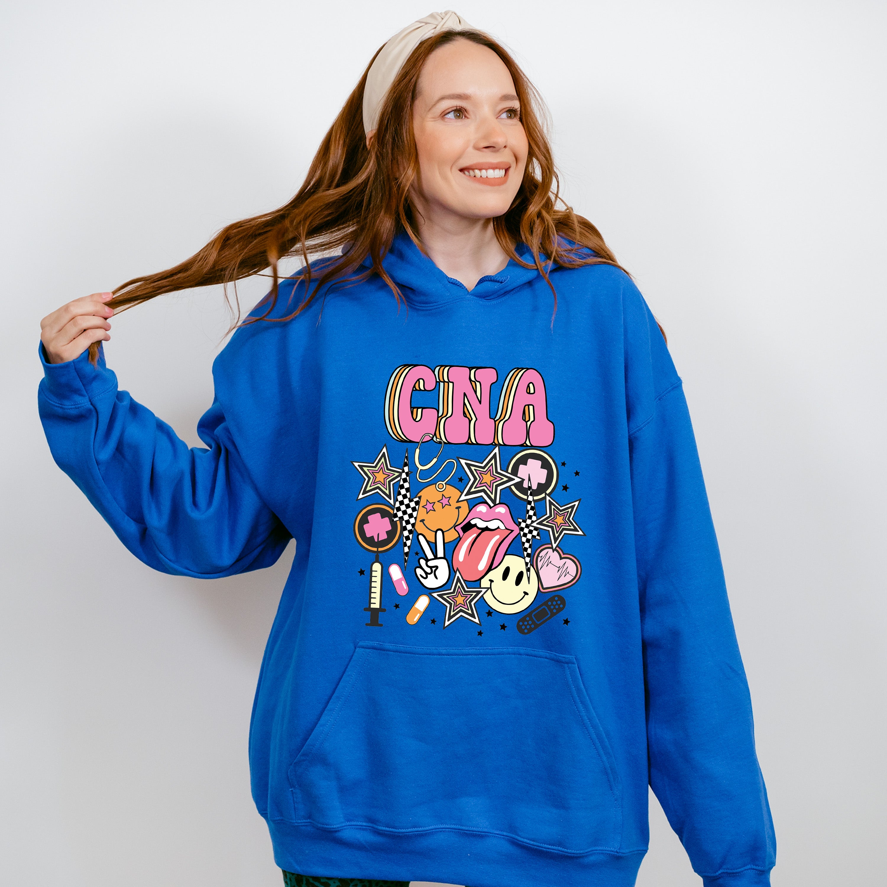 CNA Doodles Design - CNA Unisex Crewneck T-Shirt Sweatshirt Hoodie