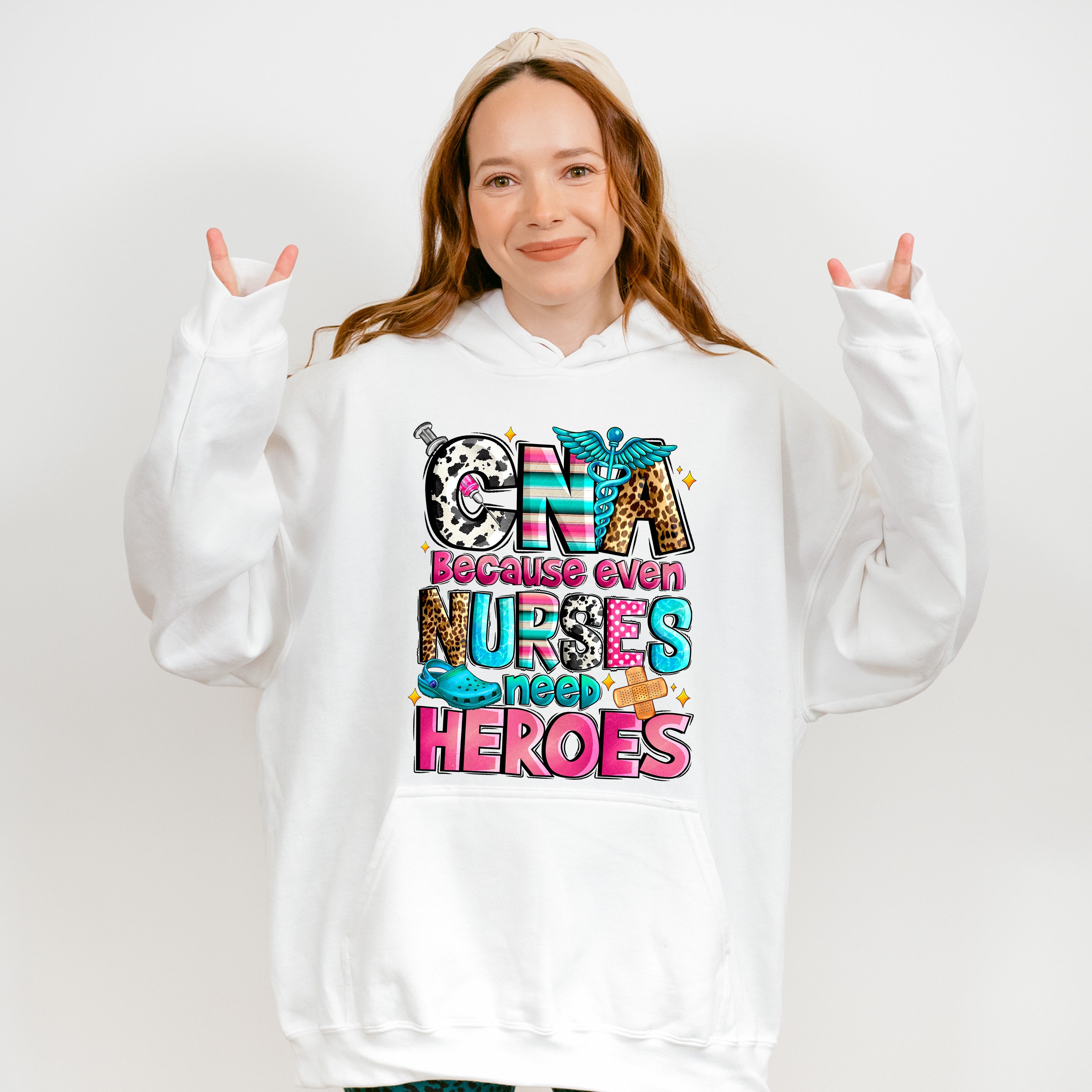 CNA Because Even Nurses Need Heroes - CNA Unisex Crewneck T-Shirt Sweatshirt Hoodie