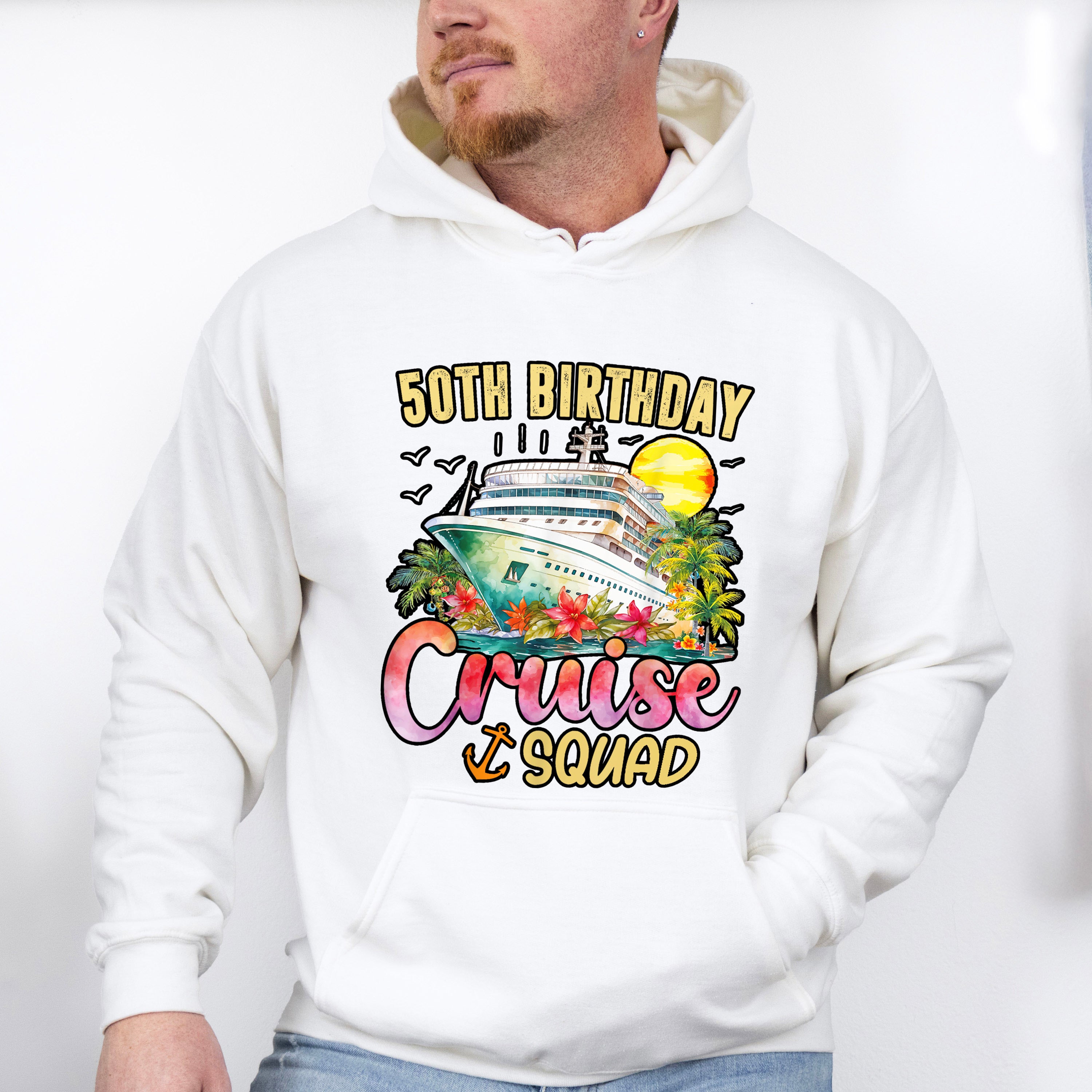 50th Birthday Cruise Squad - Vacation Unisex Crewneck T-Shirt Sweatshirt Hoodie