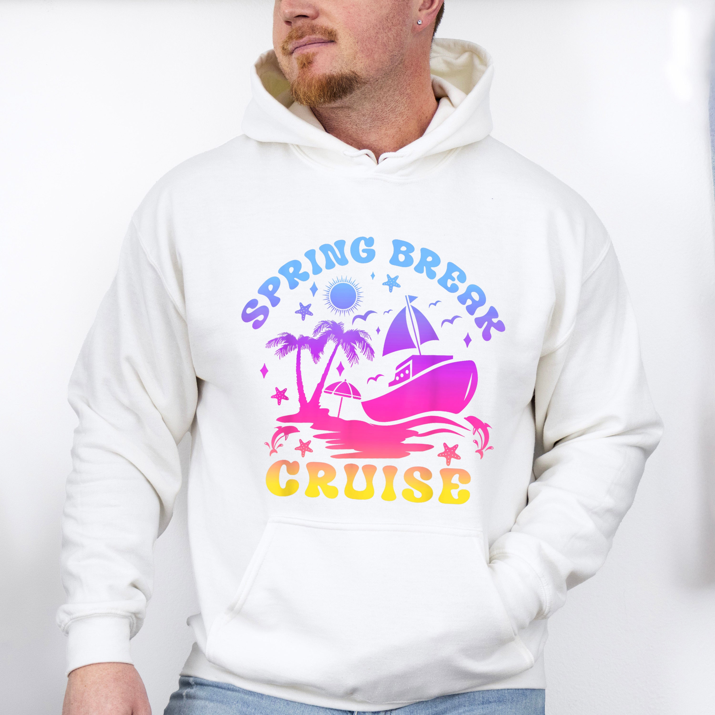 Spring Break Cruise Gradient - Vacation Unisex Crewneck T-Shirt Sweatshirt Hoodie