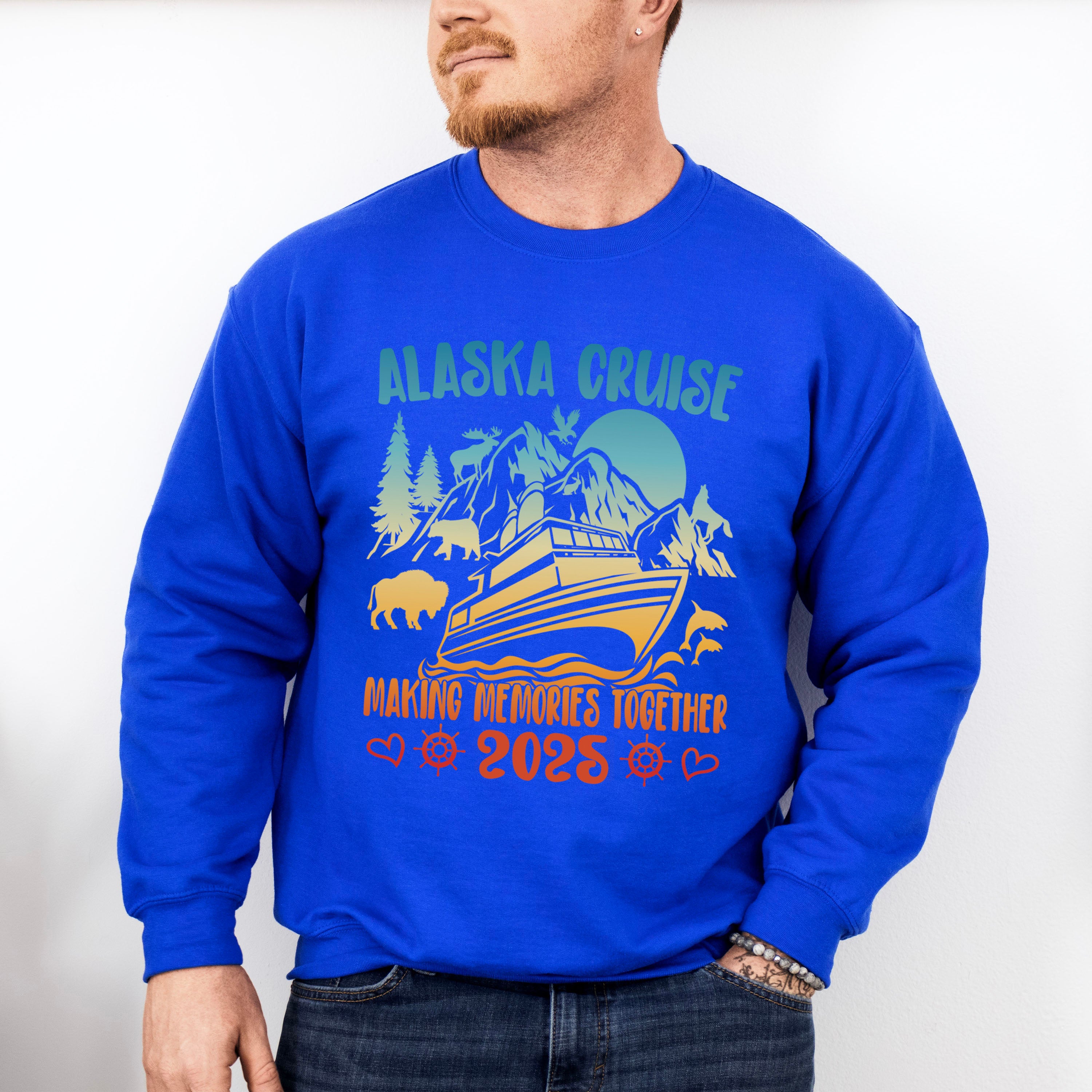 Alaska Cruise Making Memories Together 2025 - Vacation Unisex Crewneck T-Shirt Sweatshirt Hoodie