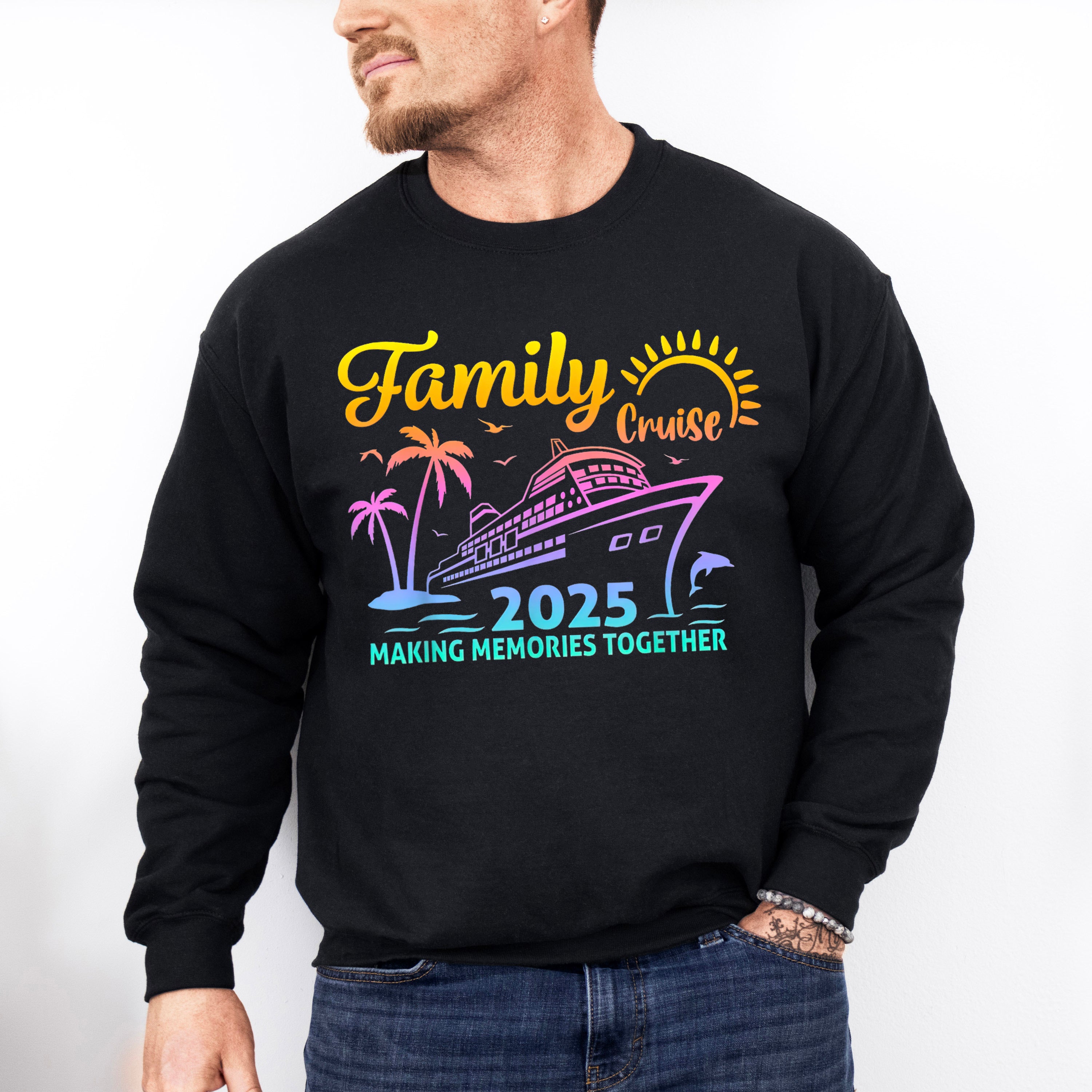 Family Cruise 2025 Making Memories - Vacation Unisex Crewneck T-Shirt Sweatshirt Hoodie