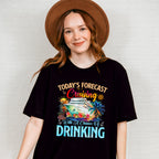 Today's Forecast Cruising With A Chance Of Drinking - Vacation Unisex Crewneck T-Shirt Sweatshirt Hoodie