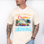 Today's Forecast Cruising With A Chance Of Drinking - Vacation Unisex Crewneck T-Shirt Sweatshirt Hoodie