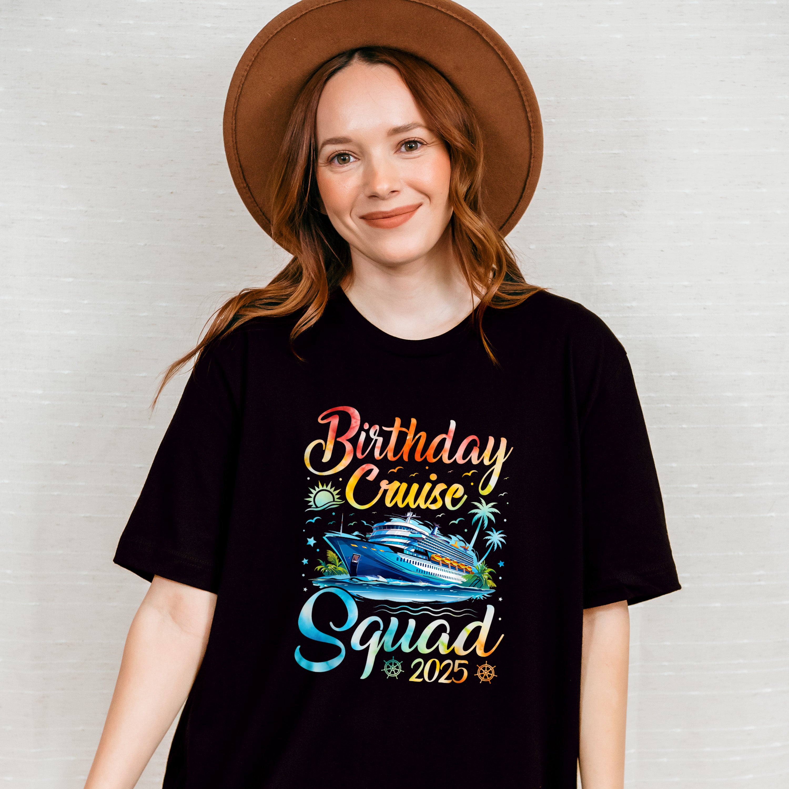 Birthday Cruise Squad 2025 - Vacation Unisex Crewneck T-Shirt Sweatshirt Hoodie