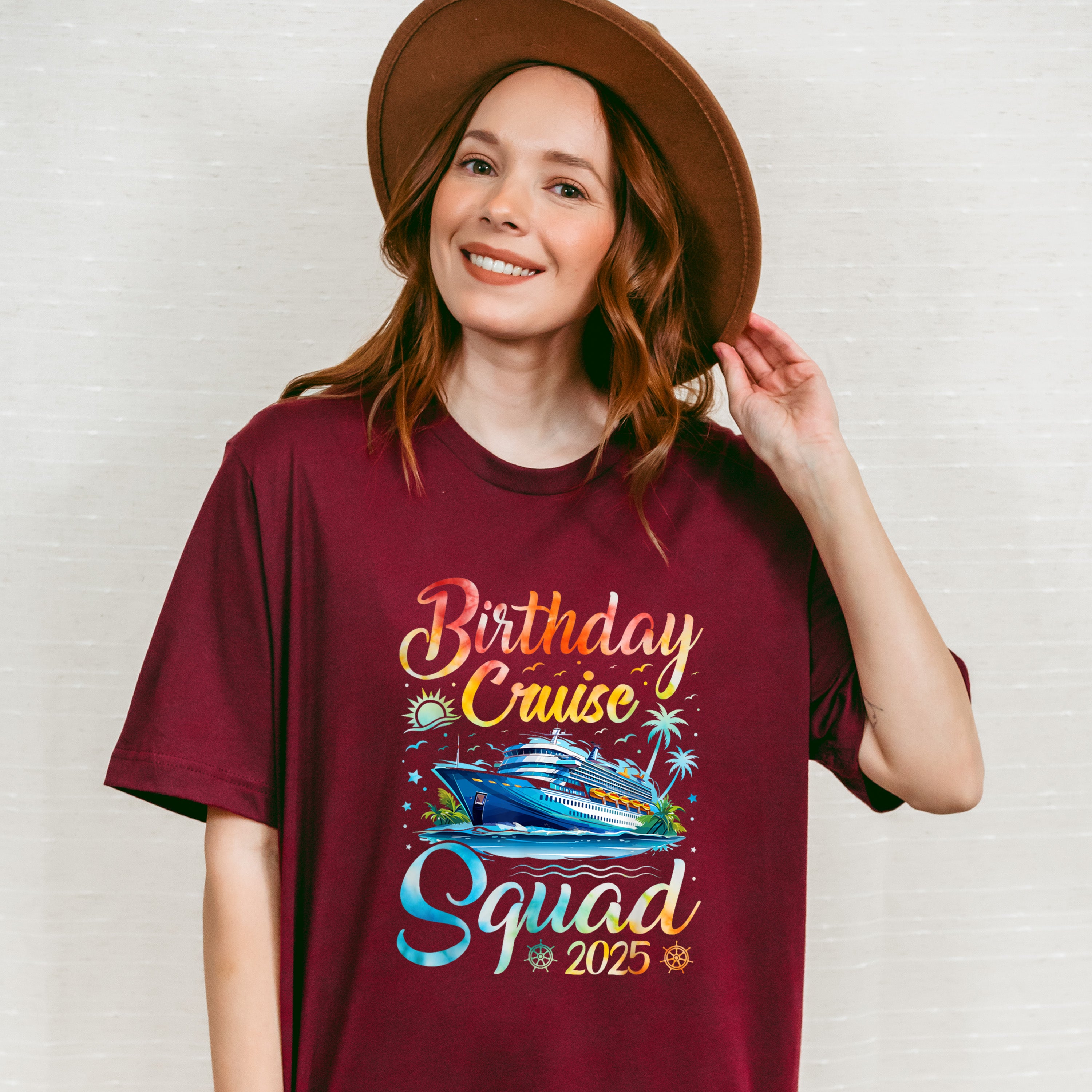 Birthday Cruise Squad 2025 - Vacation Unisex Crewneck T-Shirt Sweatshirt Hoodie