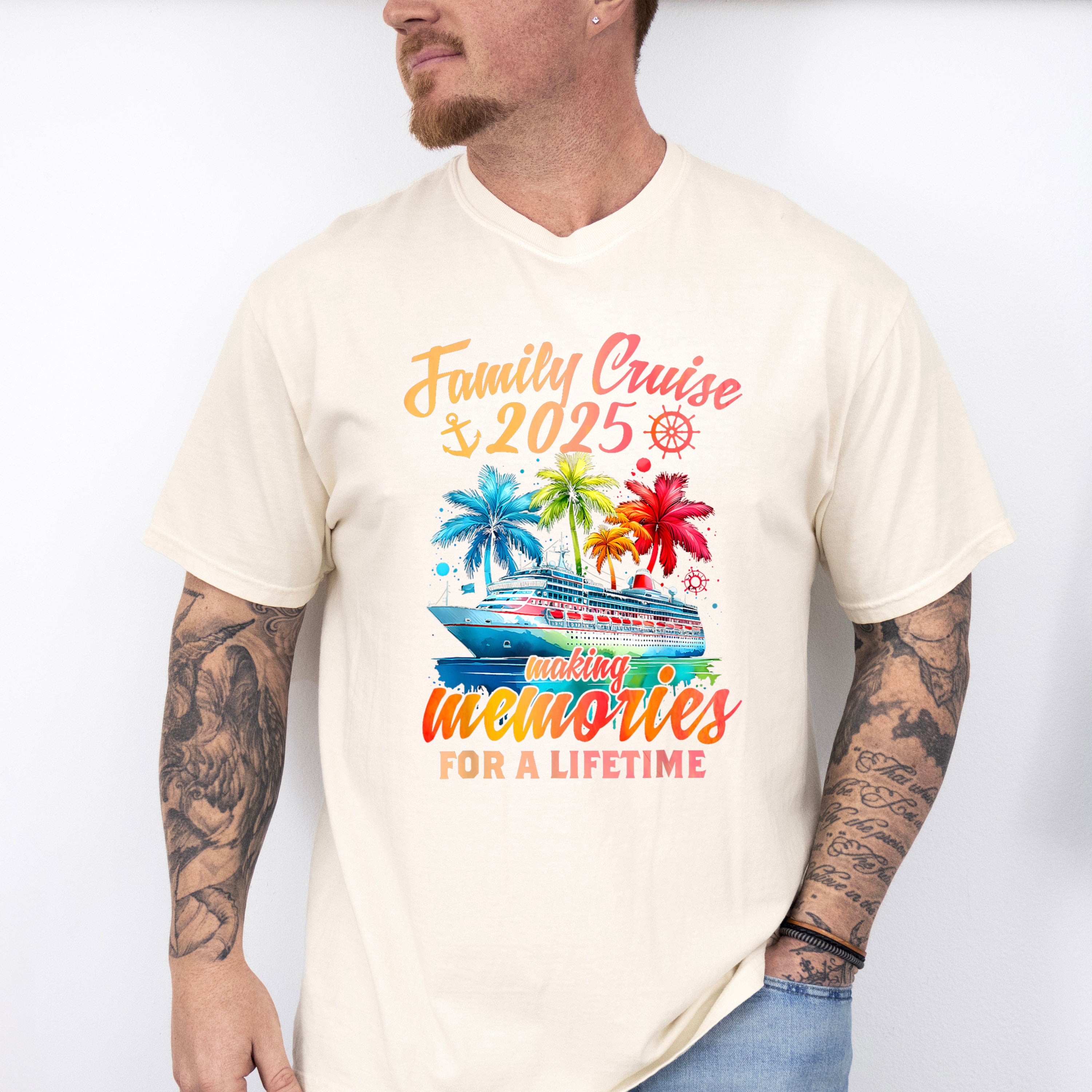Family Cruise 2025 Making Memories For A Lifetime - Vacation Unisex Crewneck T-Shirt Sweatshirt Hoodie