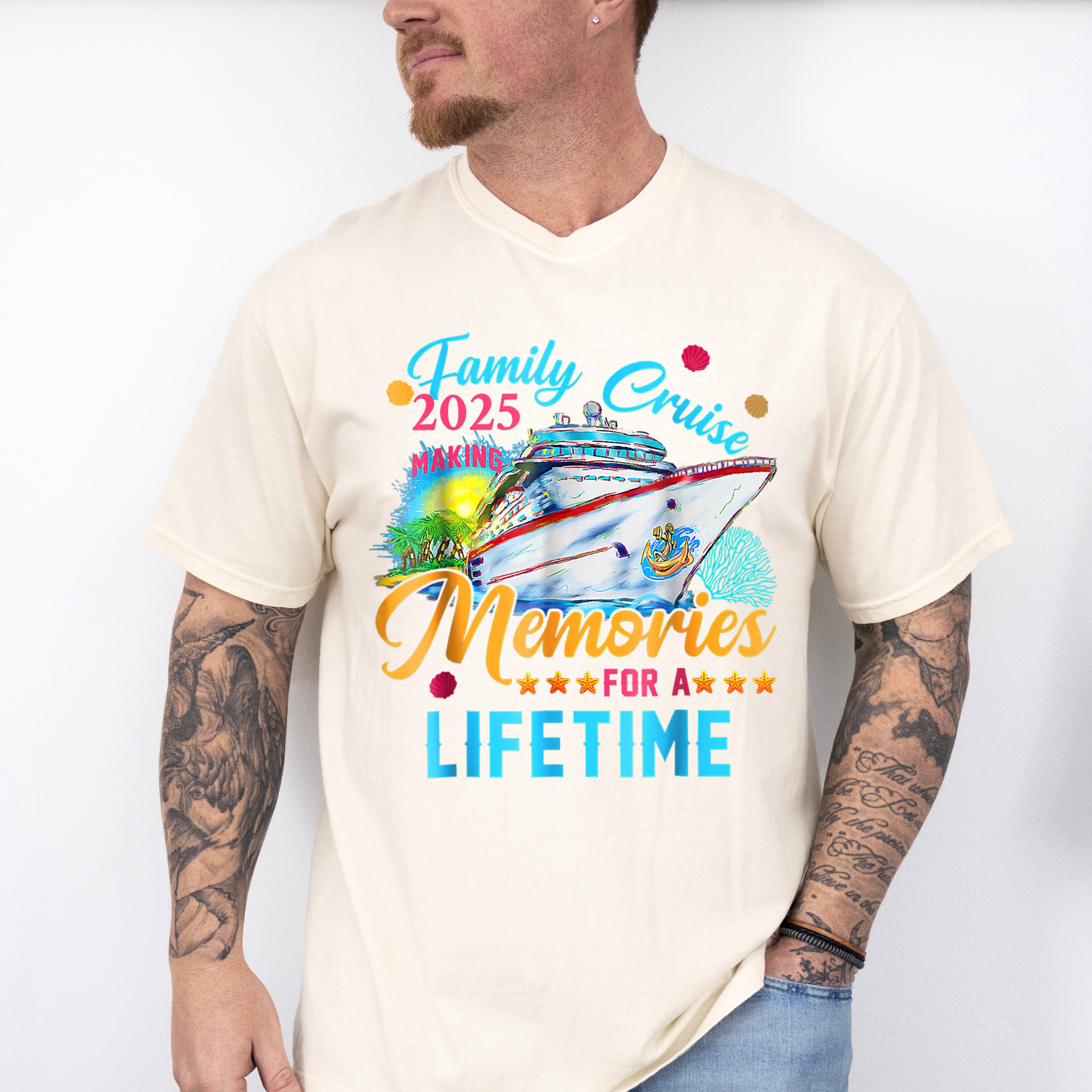 Family Cruise 2025 Making Memories Painted - Vacation Unisex Crewneck T-Shirt Sweatshirt Hoodie